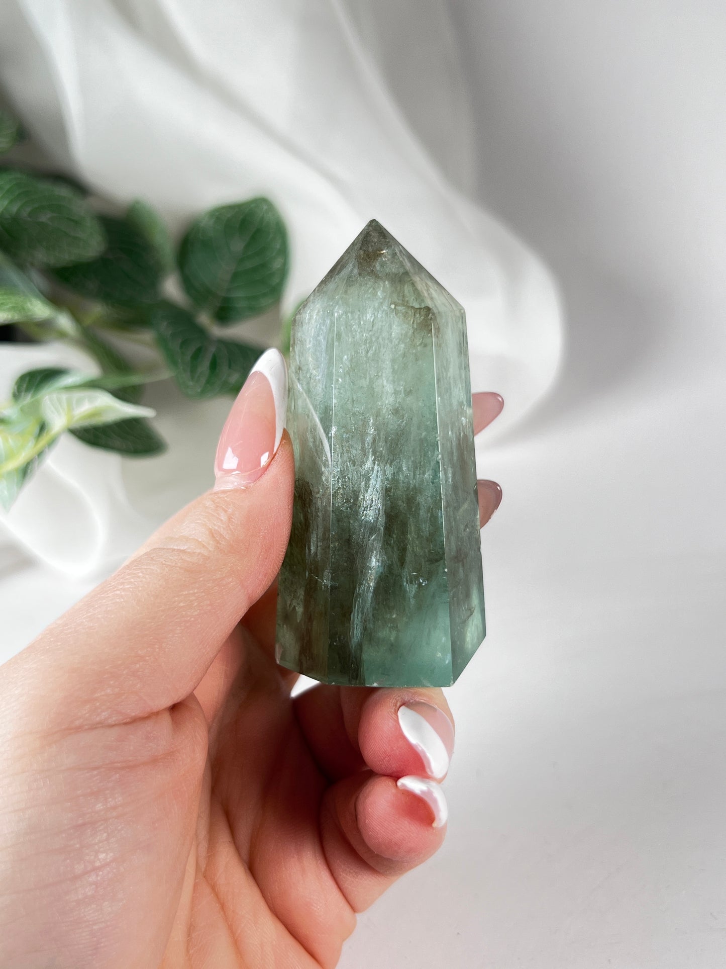 Dendritic Green Fluorite Tower *RARE*