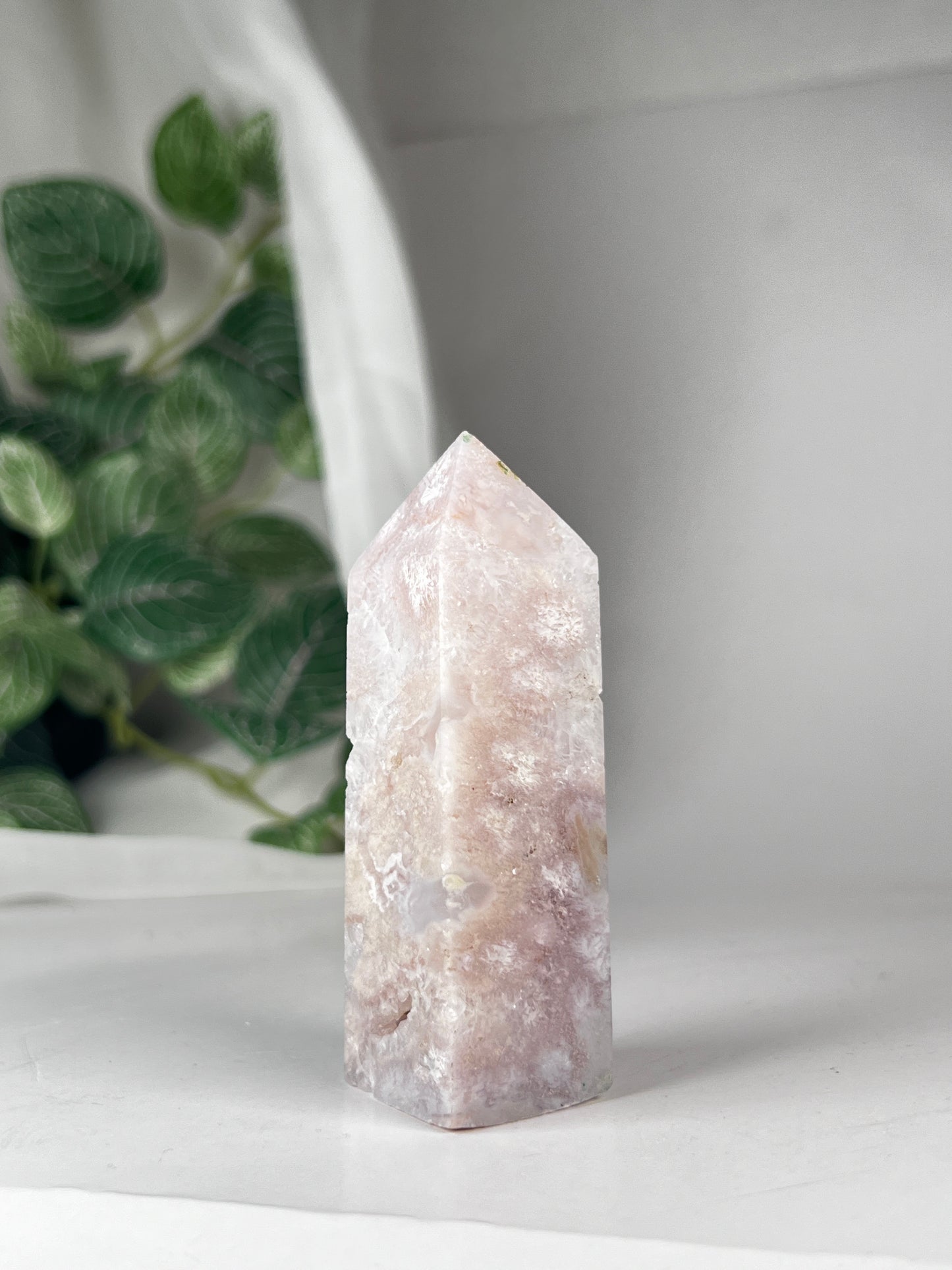 Flower Agate Amethyst Point *RARE*