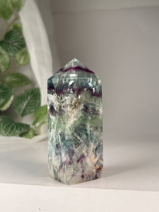 Snow flake fluorite 3.75" *RARE*