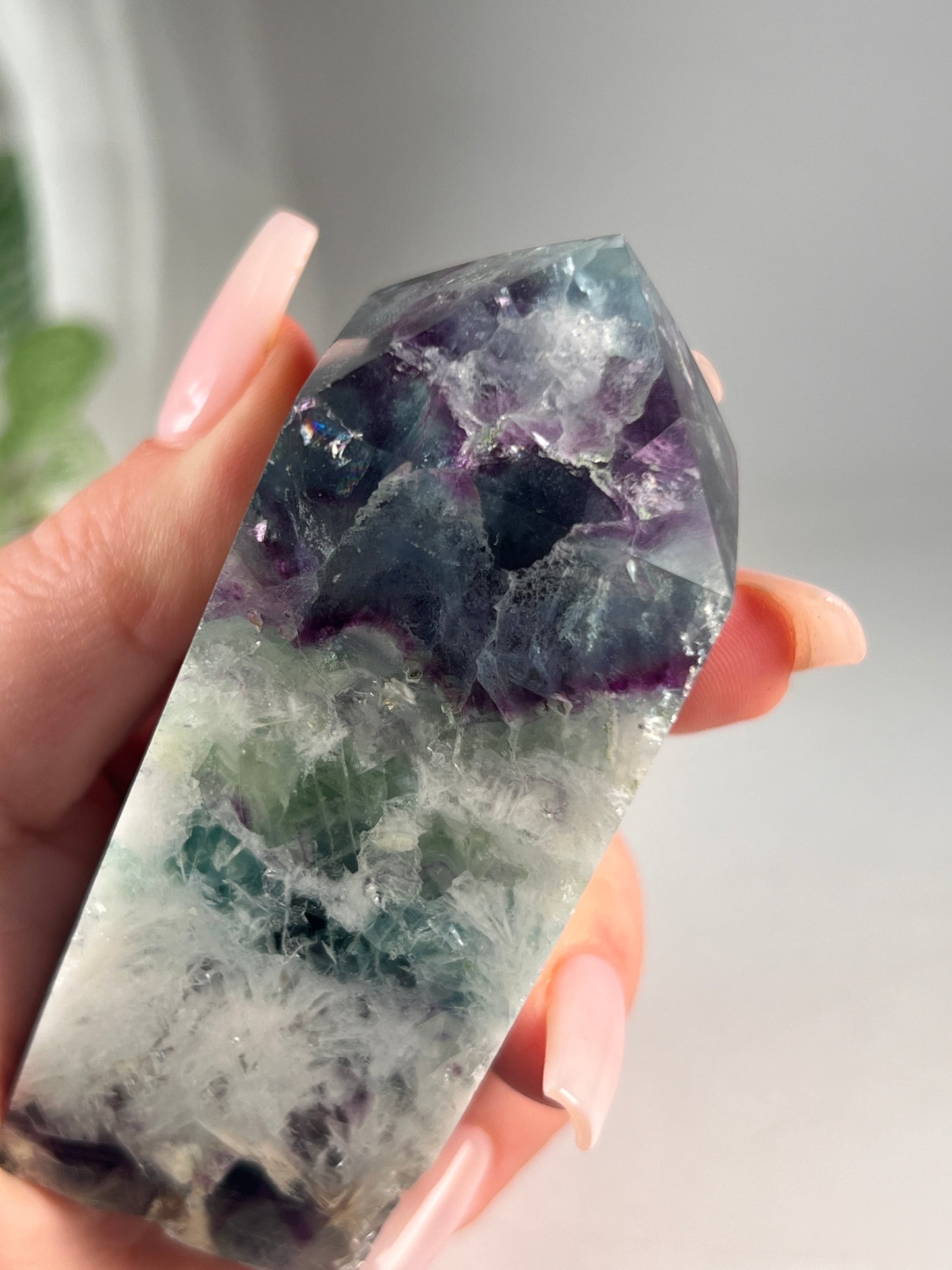 Snow flake fluorite 3.75" *RARE*