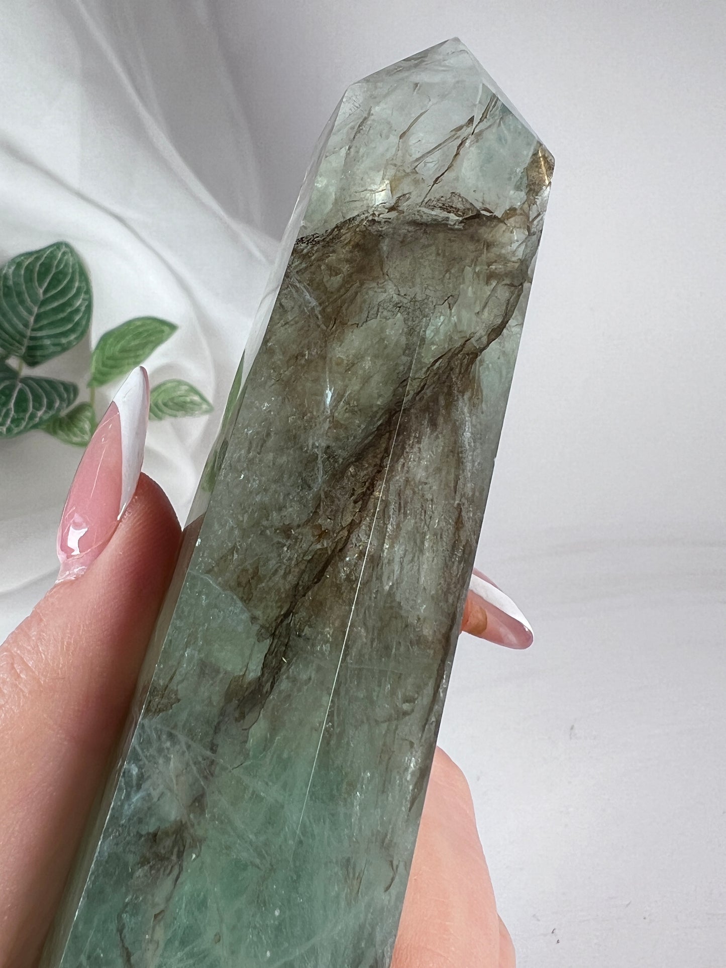 Dendritic Green Fluorite Point *RARE*