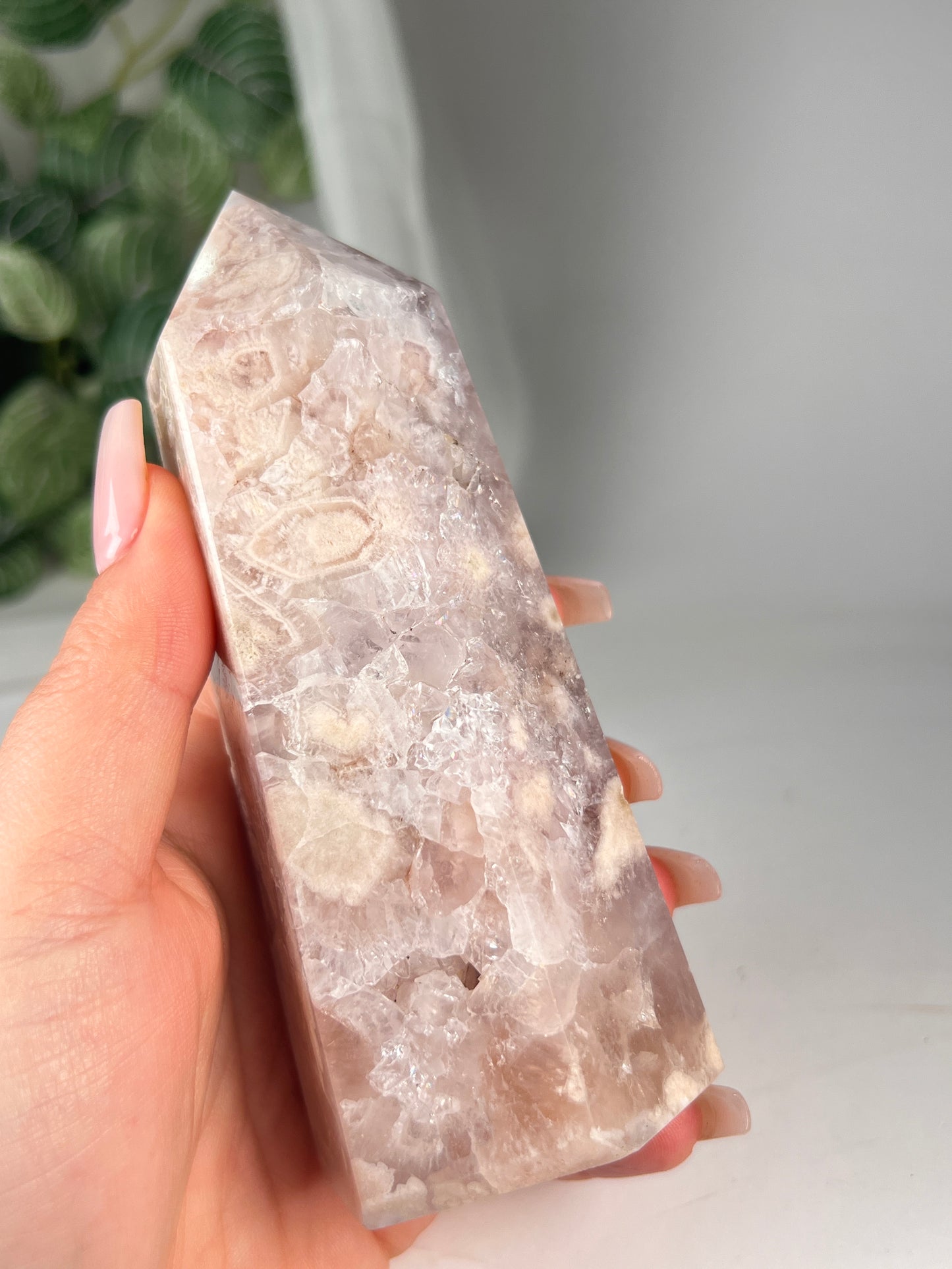 Flower Agate Amethyst Point *RARE*