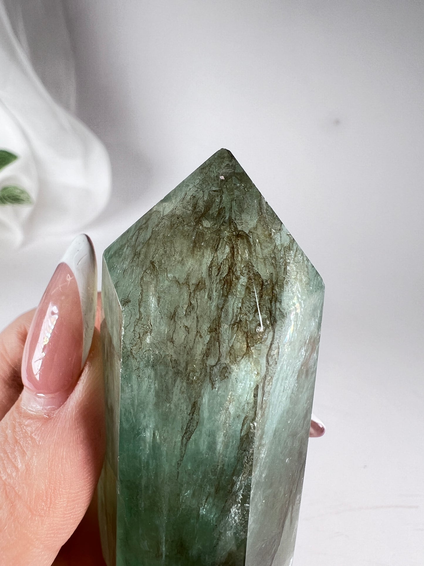 Dendritic Green Fluorite Tower *RARE*