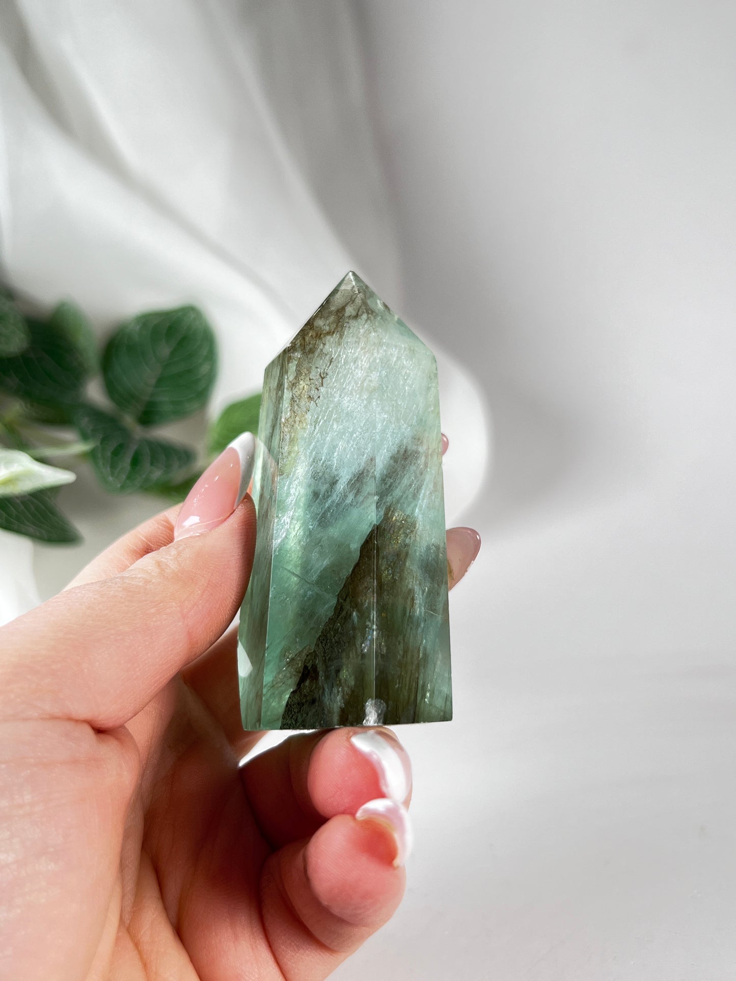 Dendritic Green Fluorite Tower *RARE*