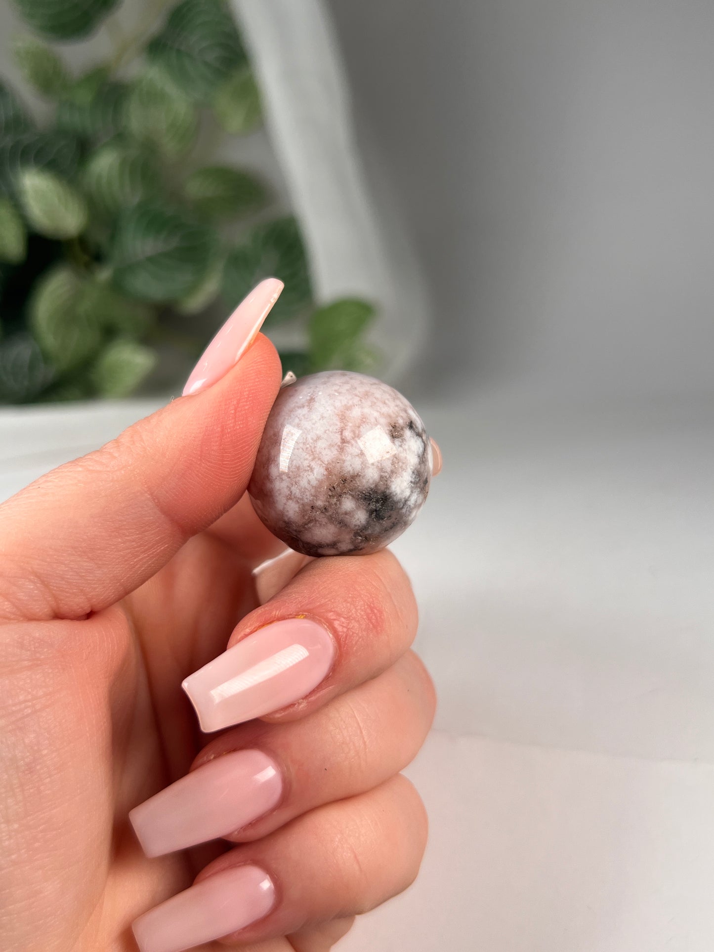 Flower Agate Mini Sphere