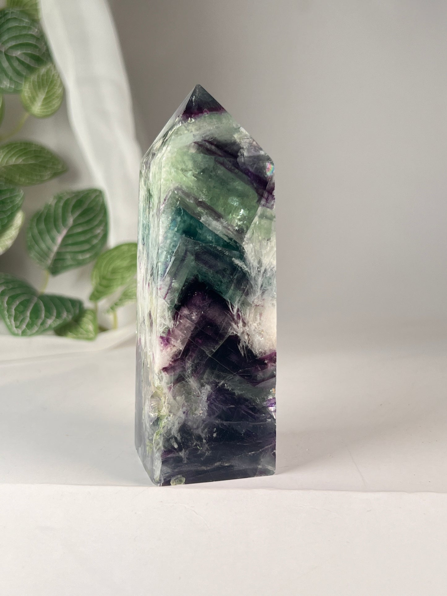 Snow flake fluorite 4.25" *RARE*