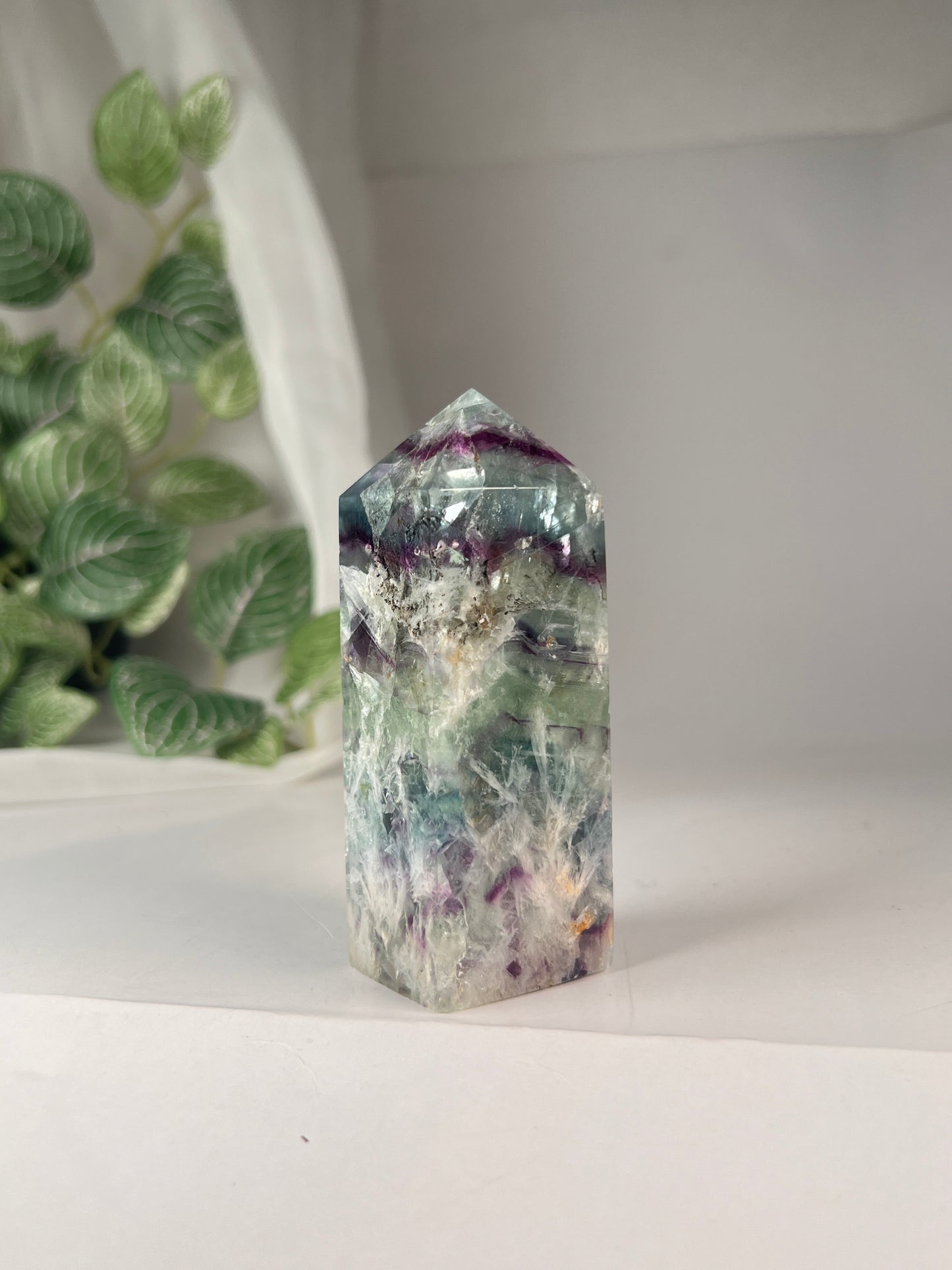 Snow flake fluorite 3.75" *RARE*