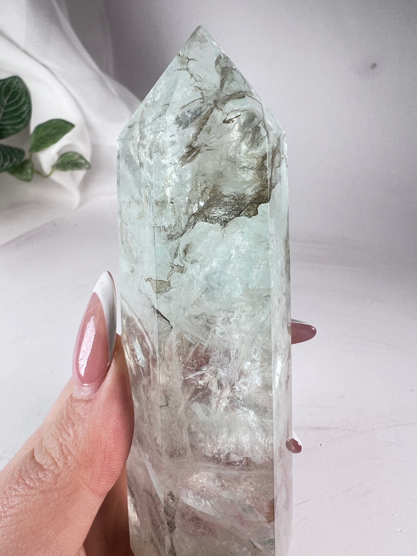Dendritic Green Fluorite Tower *RARE*