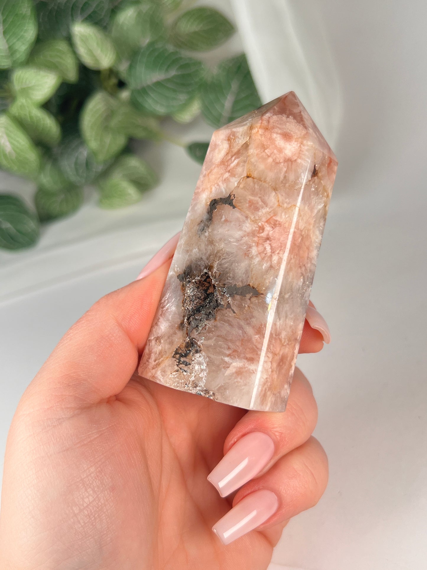 Flower Agate Amethyst Point *RARE*