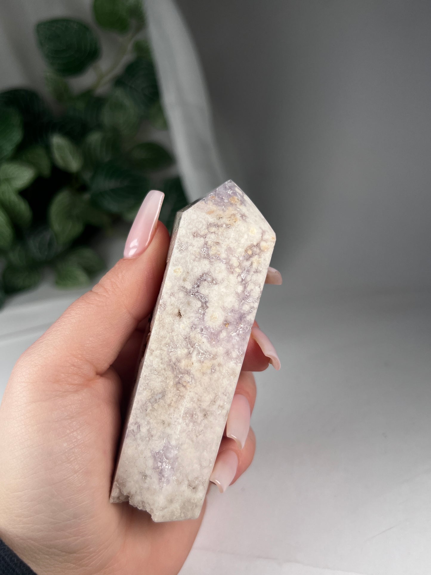 Flower Agate Amethyst Point *RARE*