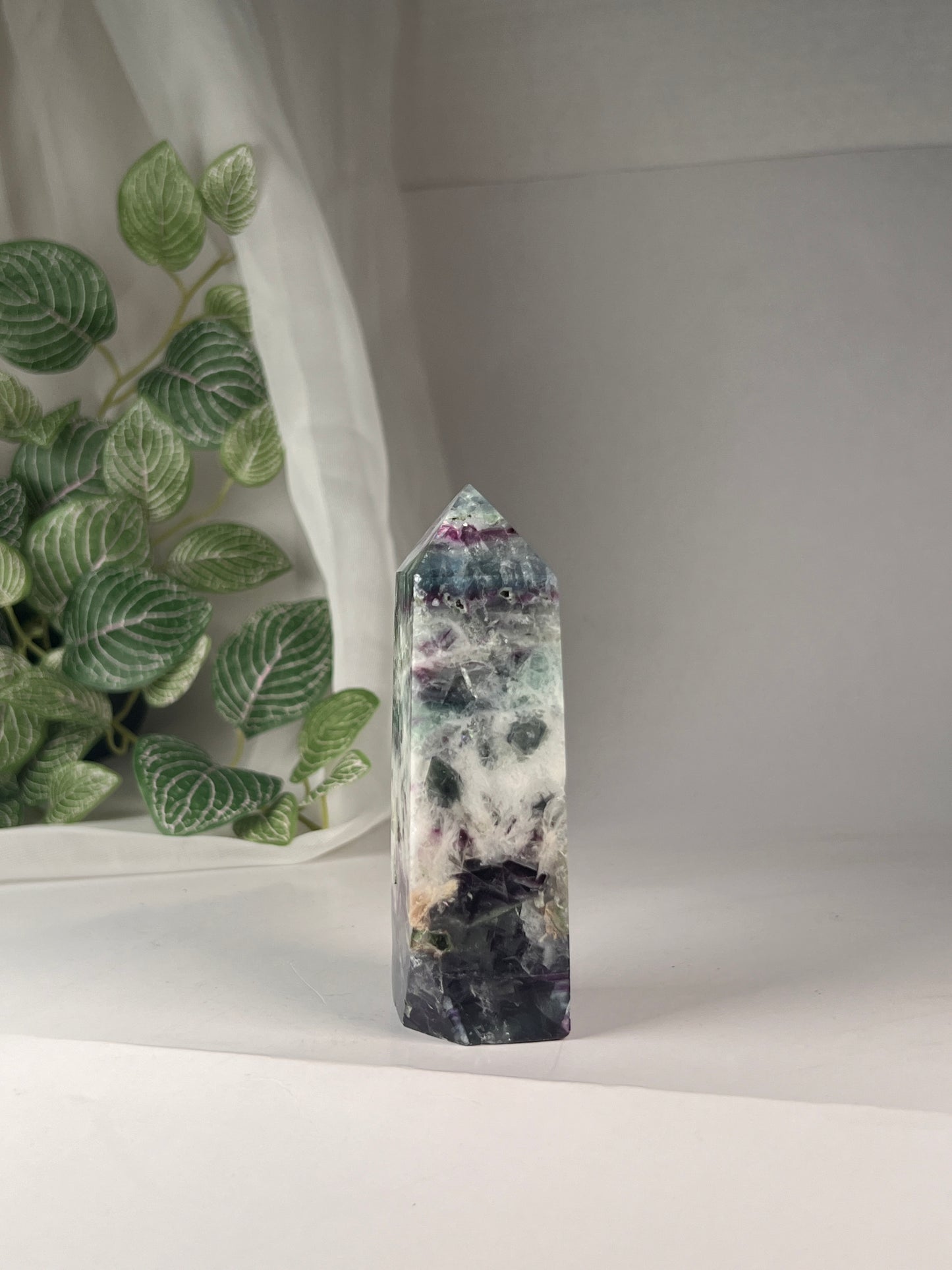 Snowflake fluorite 4.25" *RARE*