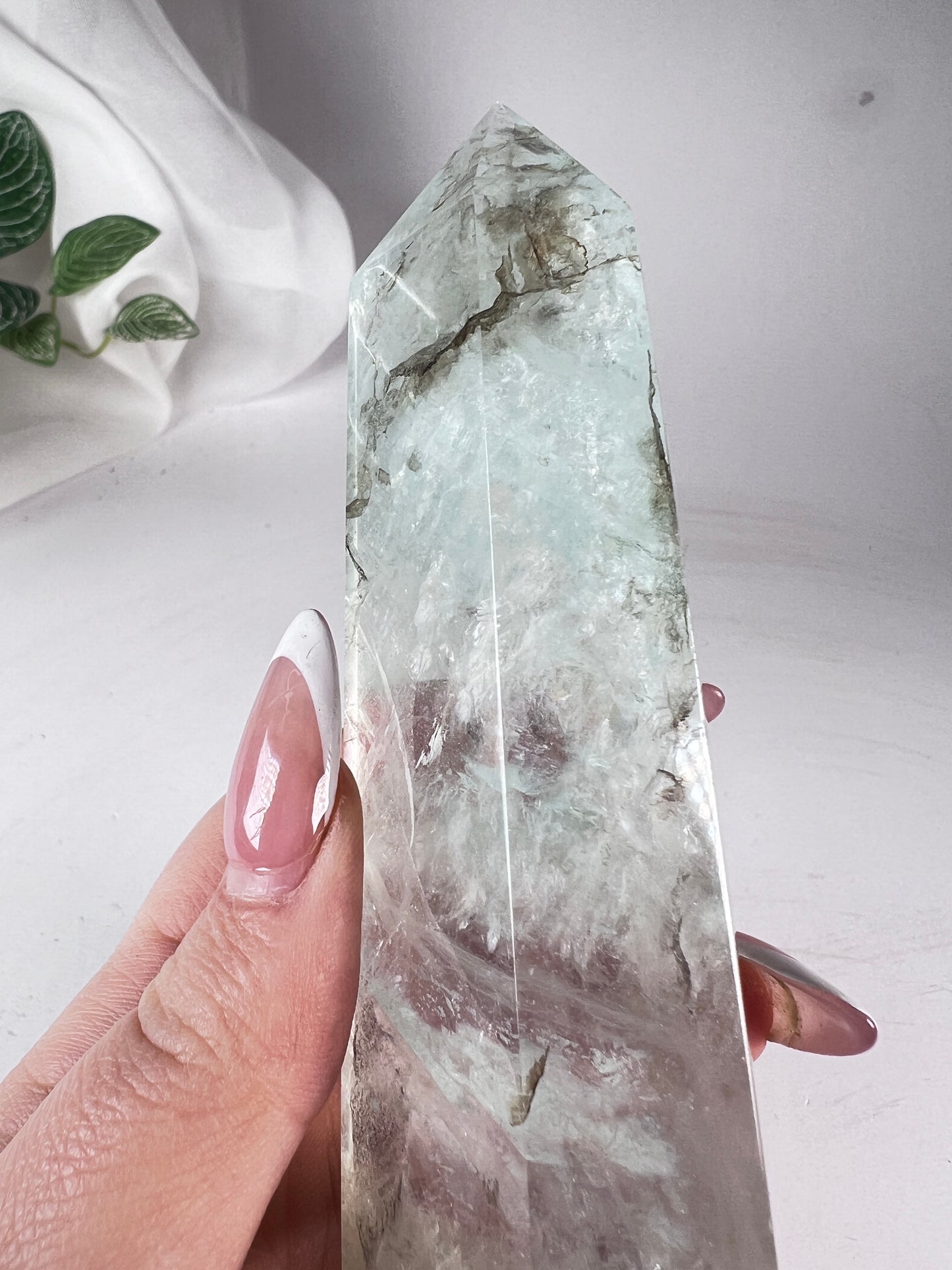 Dendritic Green Fluorite Tower *RARE*