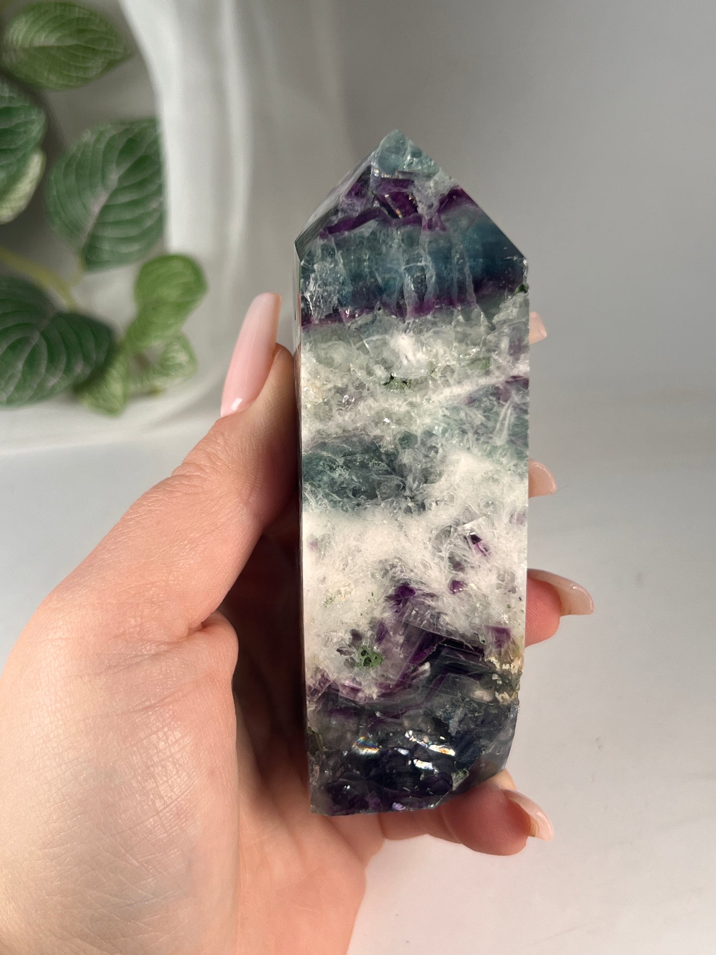 Snowflake fluorite 4.25" *RARE*