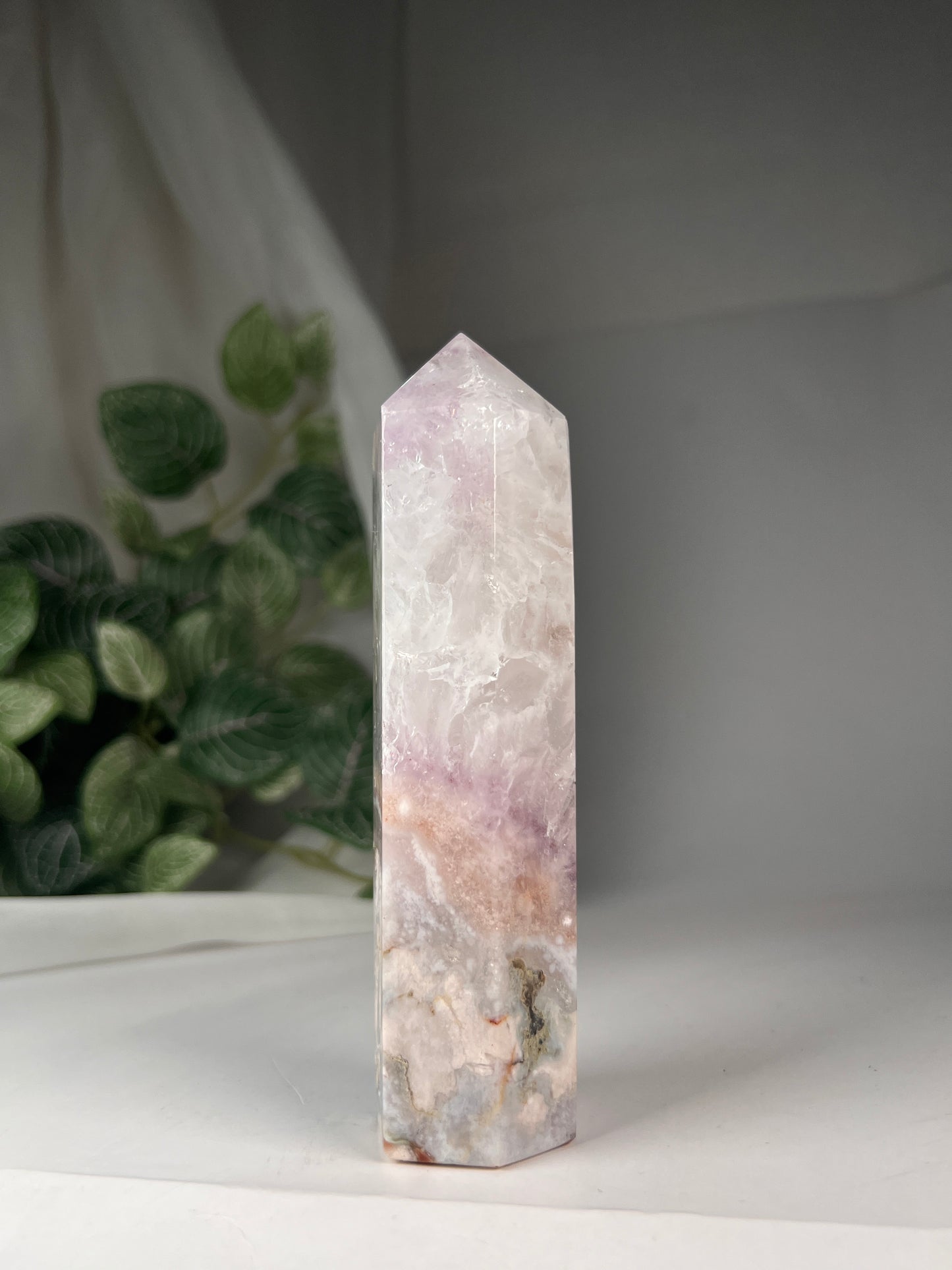Flower Agate Amethyst Point *RARE*