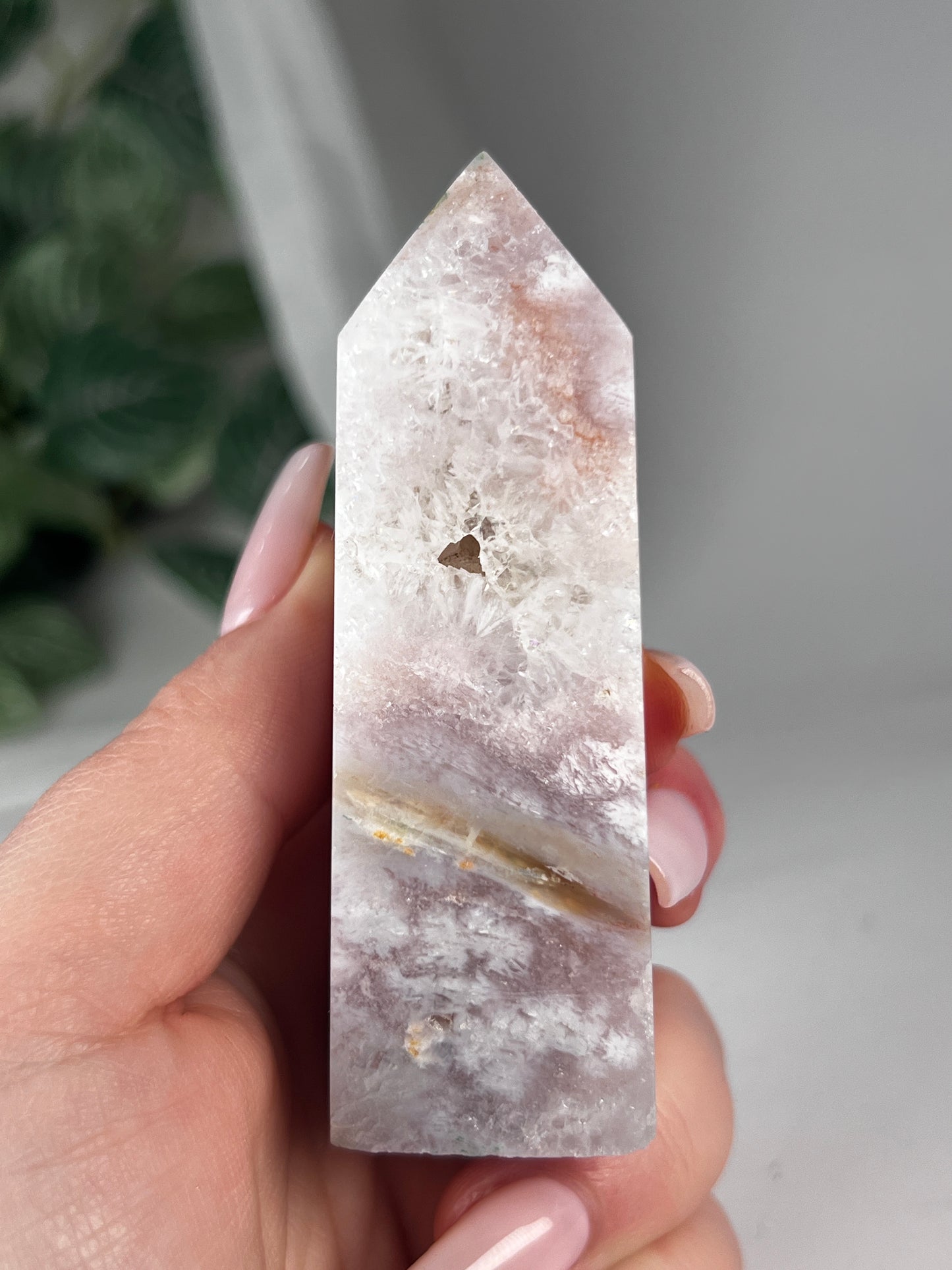 Flower Agate Amethyst Point *RARE*