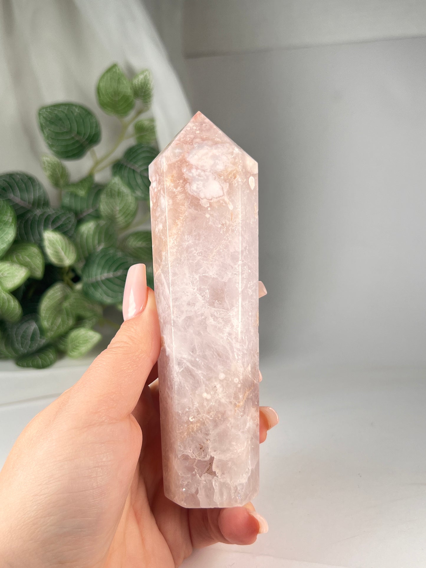Flower Agate Amethyst Point *RARE*