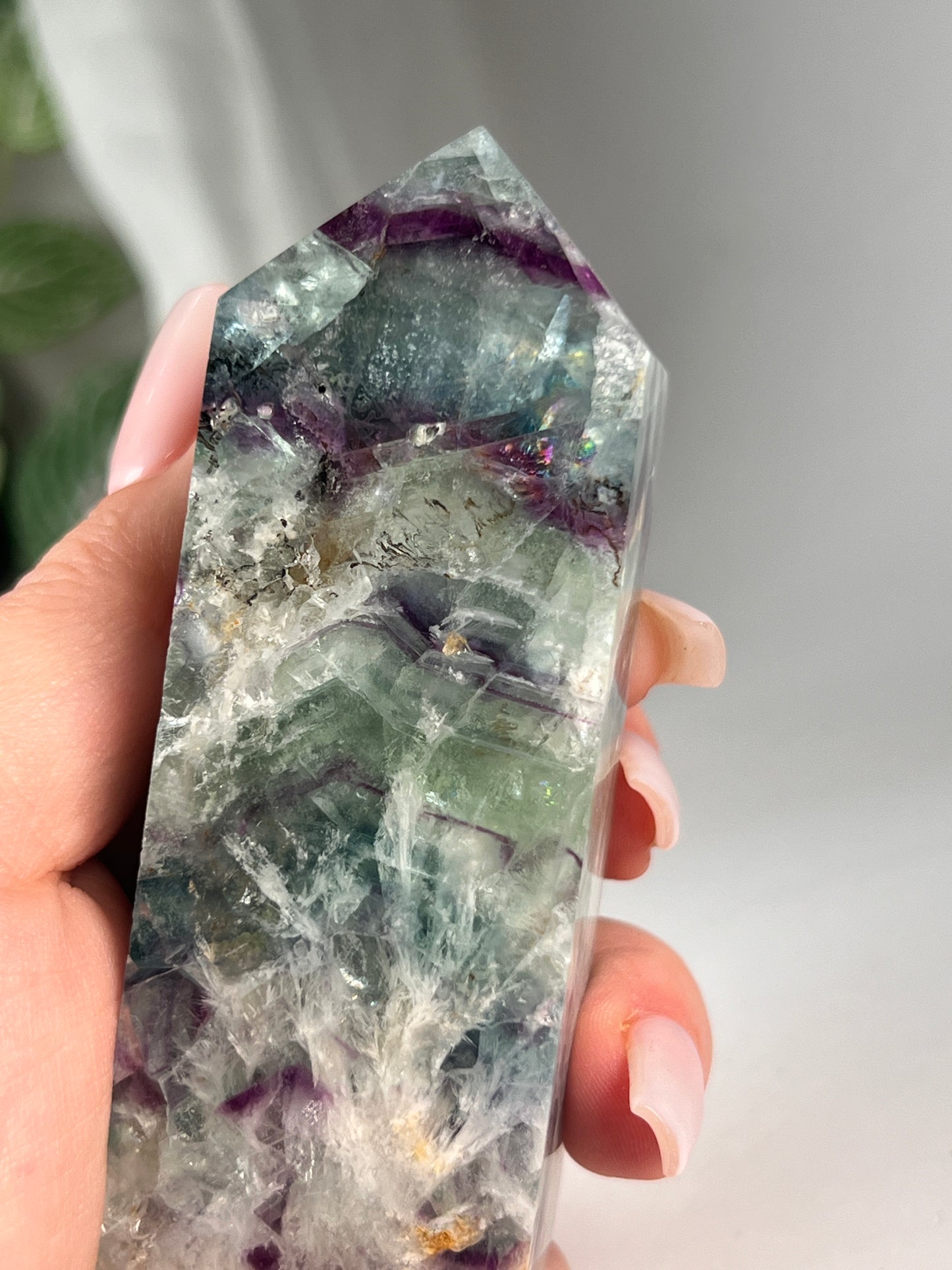Snow flake fluorite 3.75" *RARE*