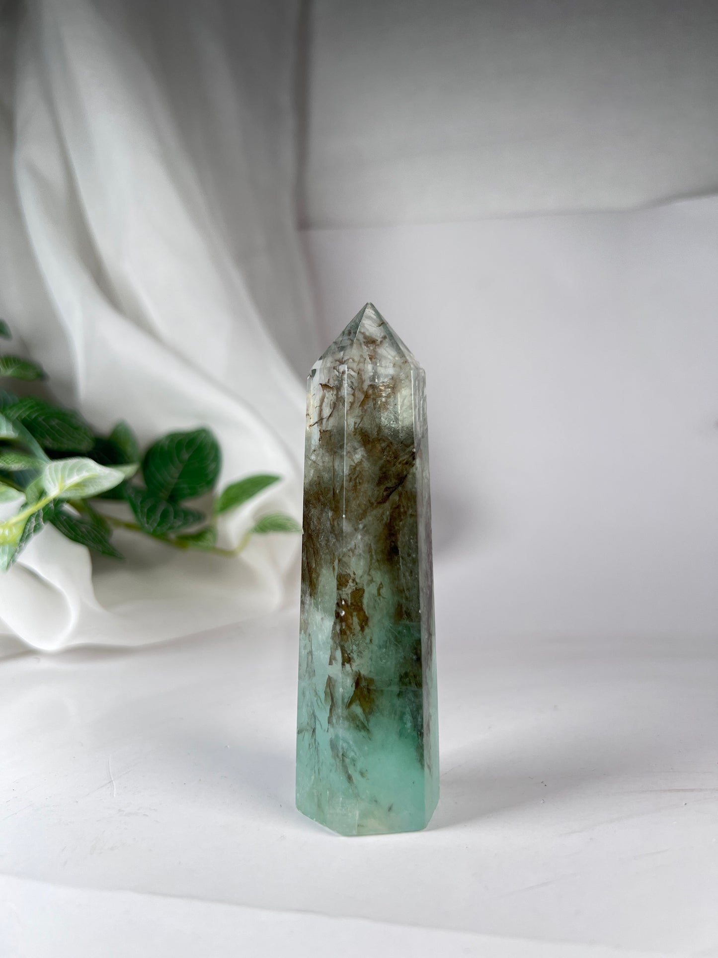 Dendritic Green Fluorite Point *RARE*