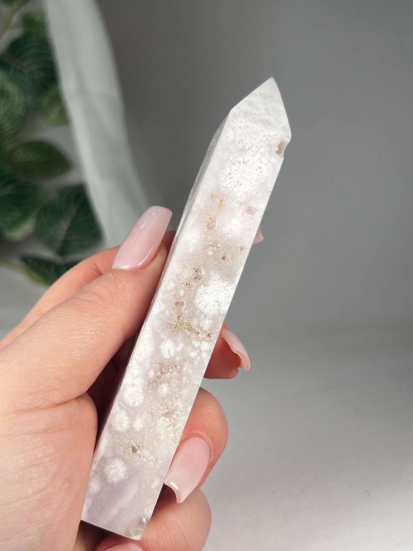 Flower Agate Amethyst Point *RARE*