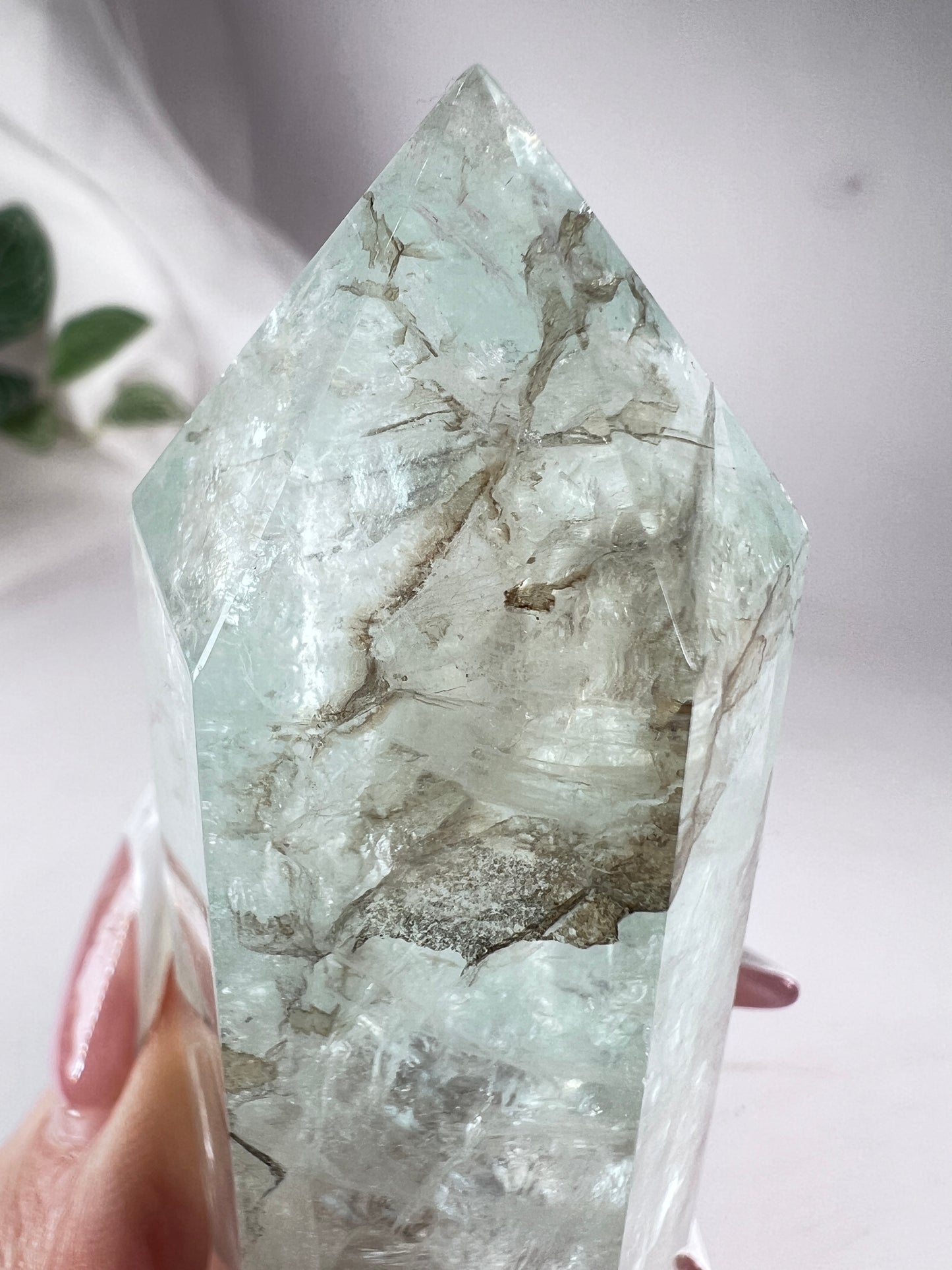 Dendritic Green Fluorite Tower *RARE*