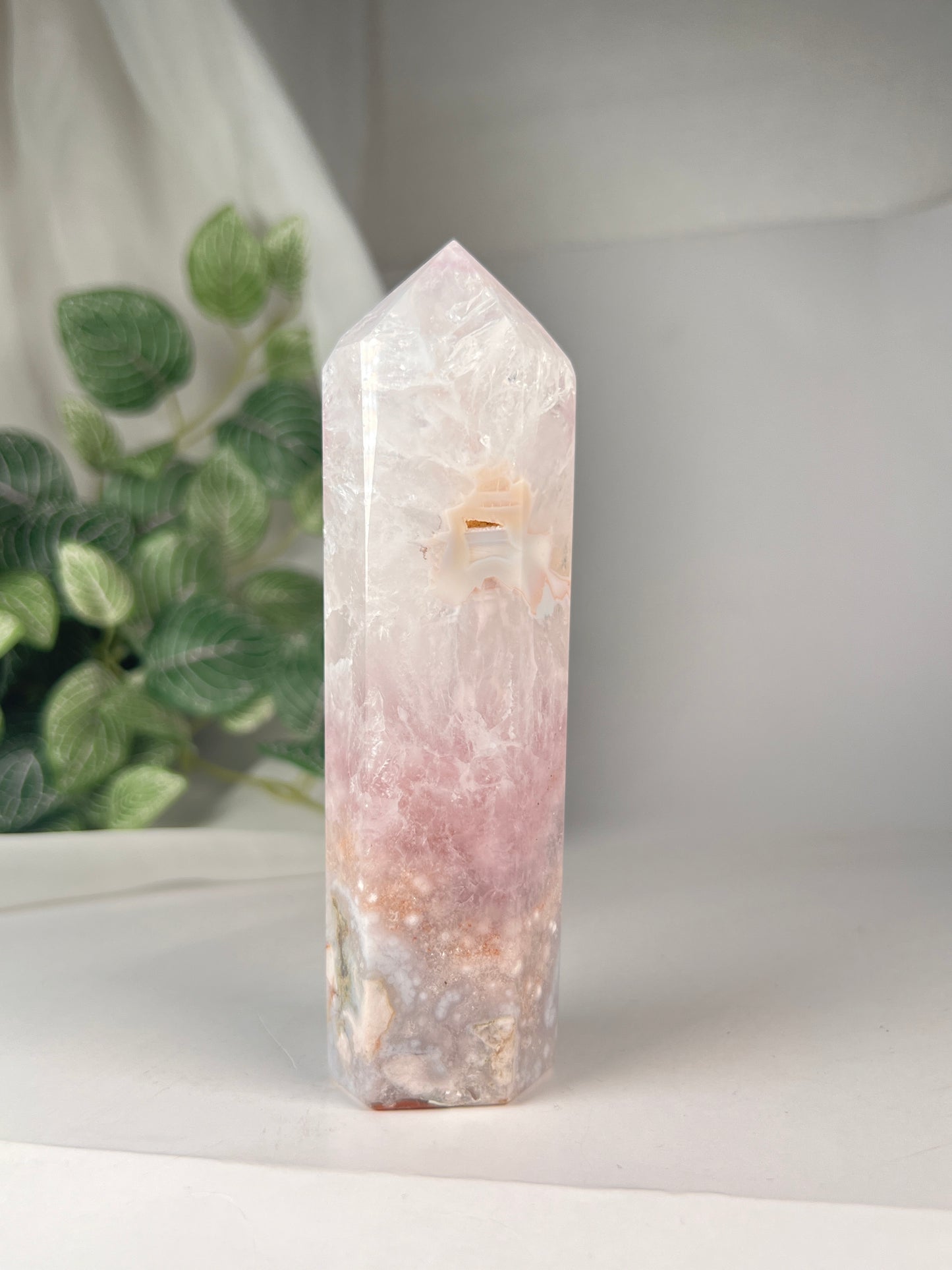 Flower Agate Amethyst Point *RARE*