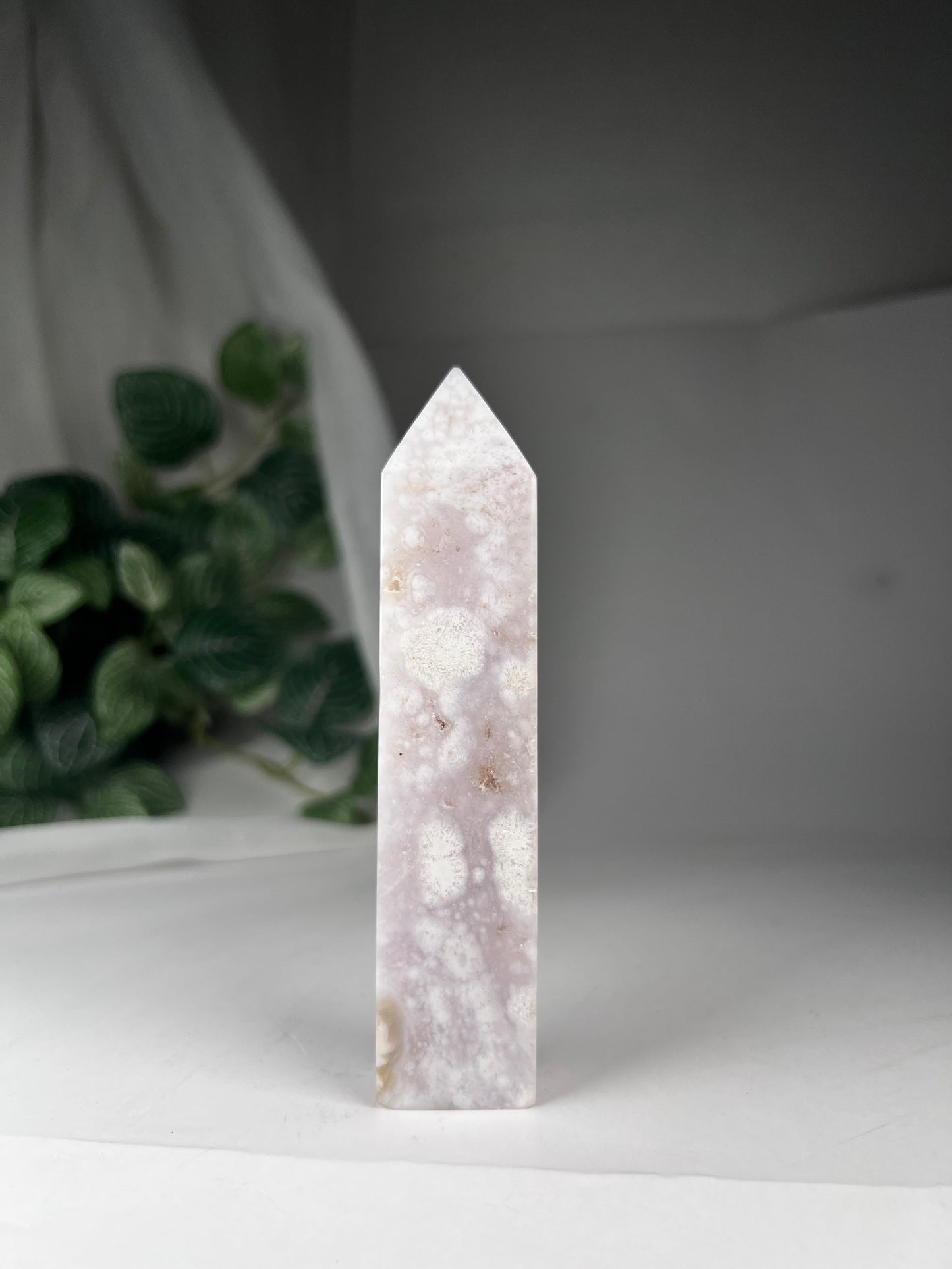 Flower Agate Amethyst Point *RARE*