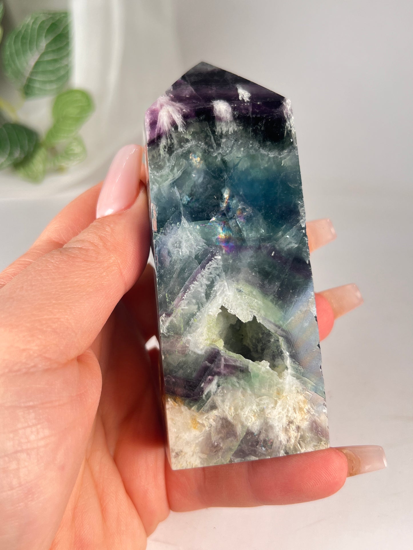 Snow flake fluorite 4' *RARE*