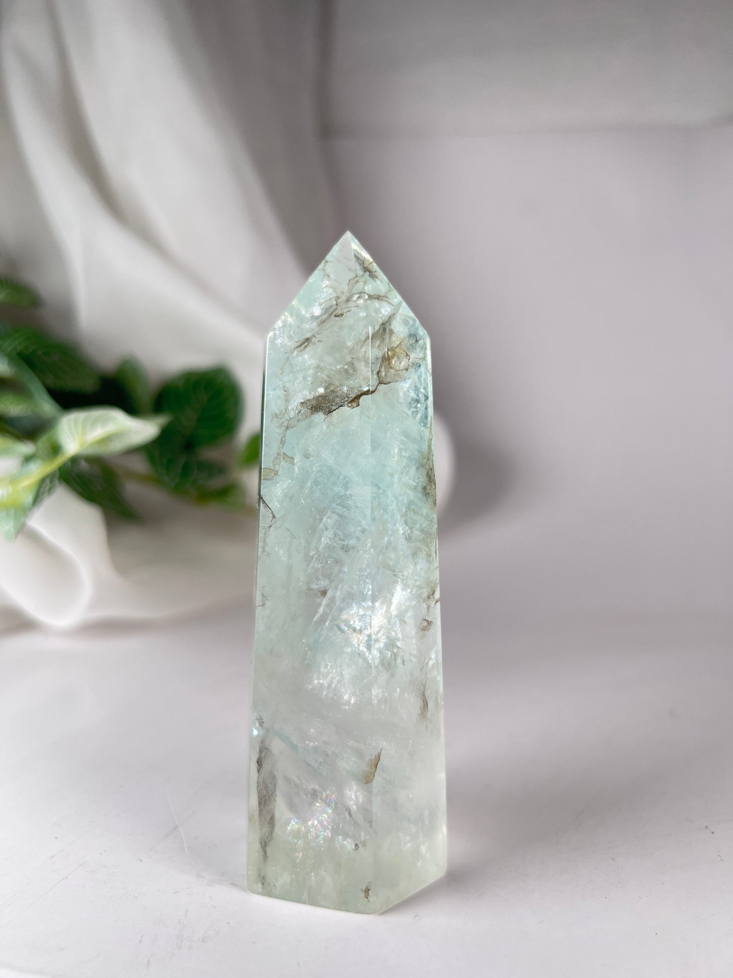 Dendritic Green Fluorite Tower *RARE*