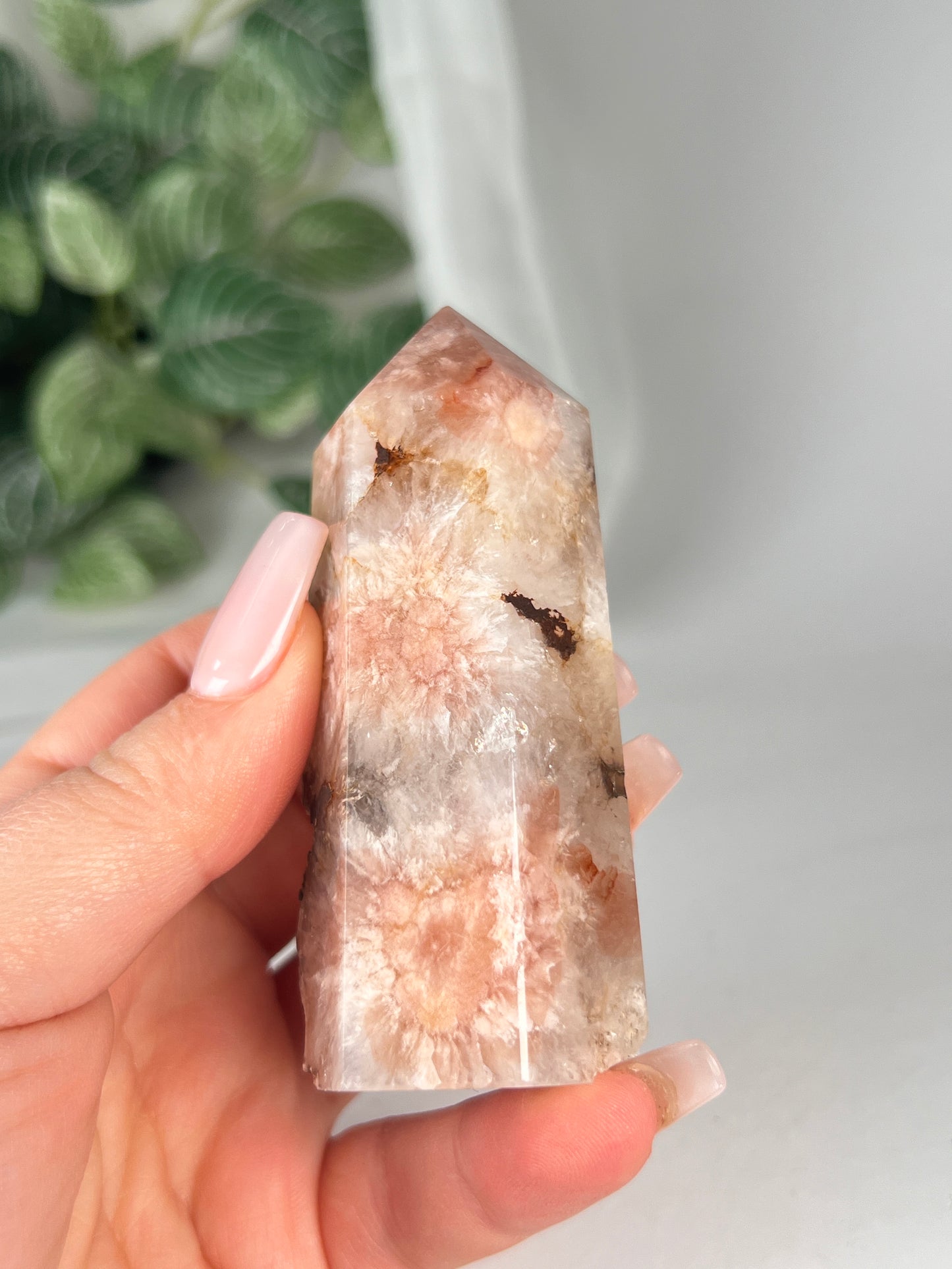 Flower Agate Amethyst Point *RARE*