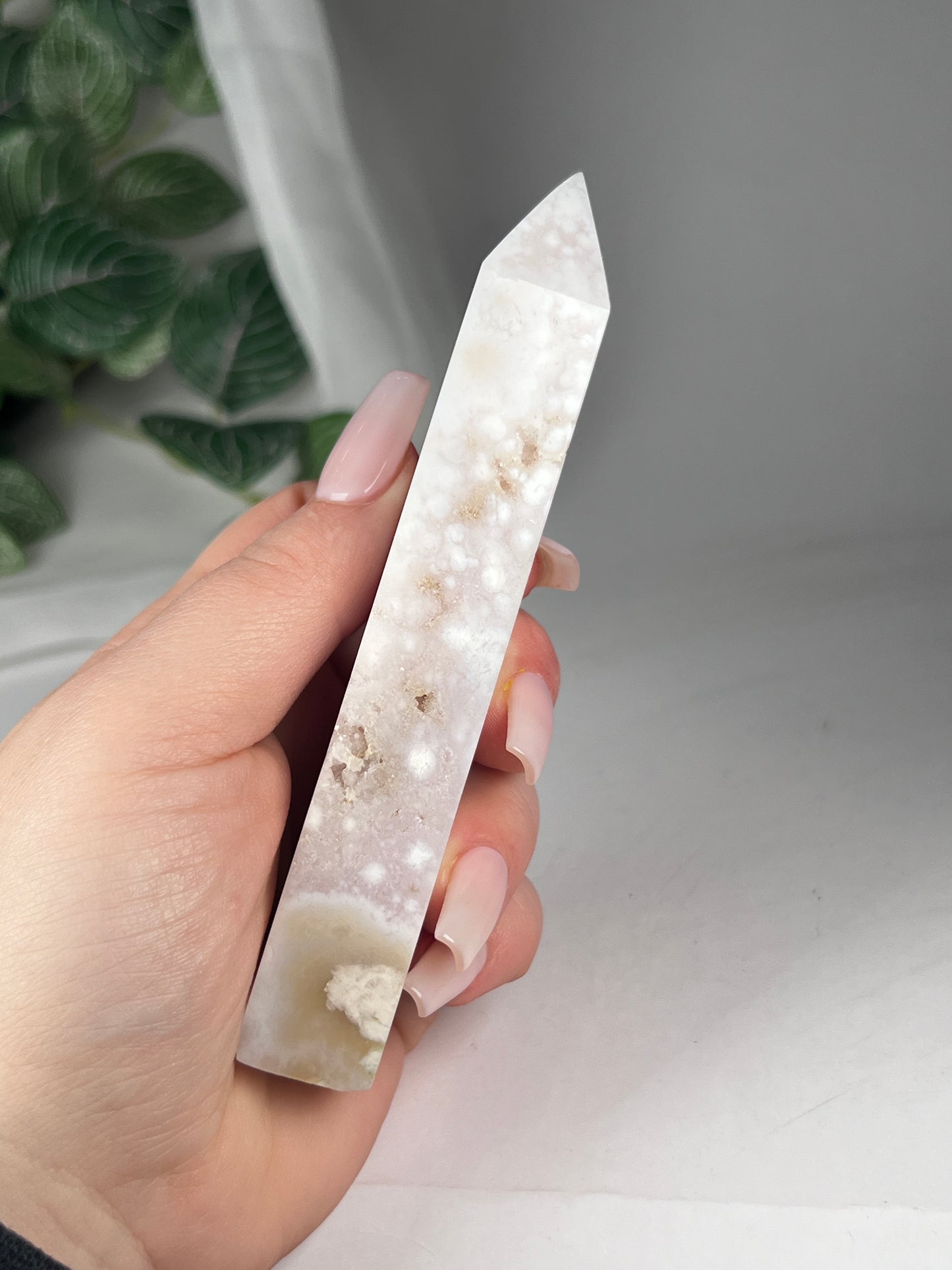 Flower Agate Amethyst Point *RARE*