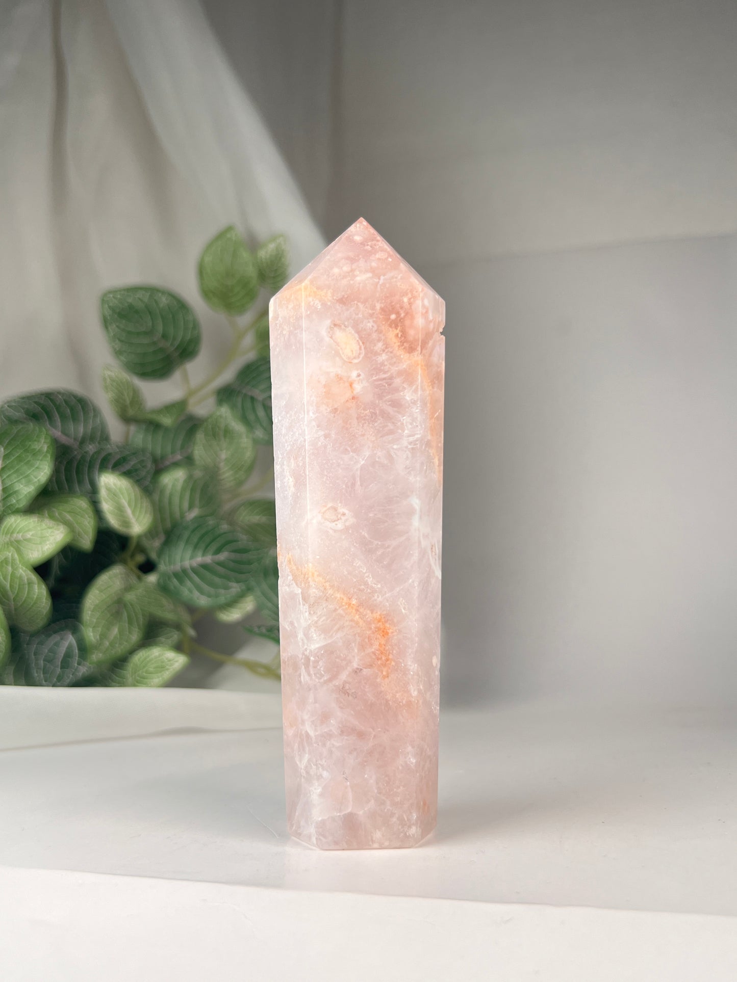 Flower Agate Amethyst Point *RARE*