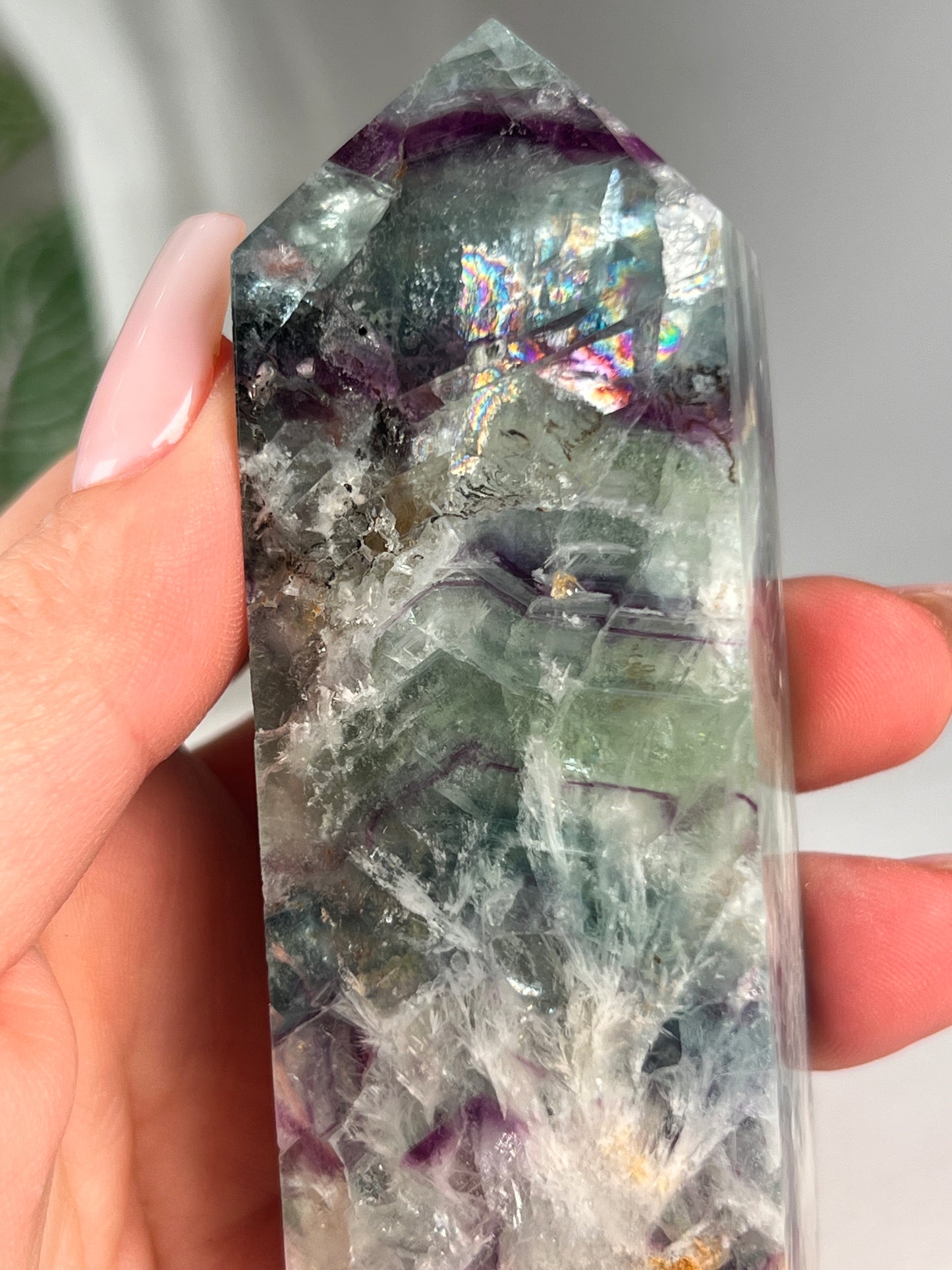 Snow flake fluorite 3.75" *RARE*