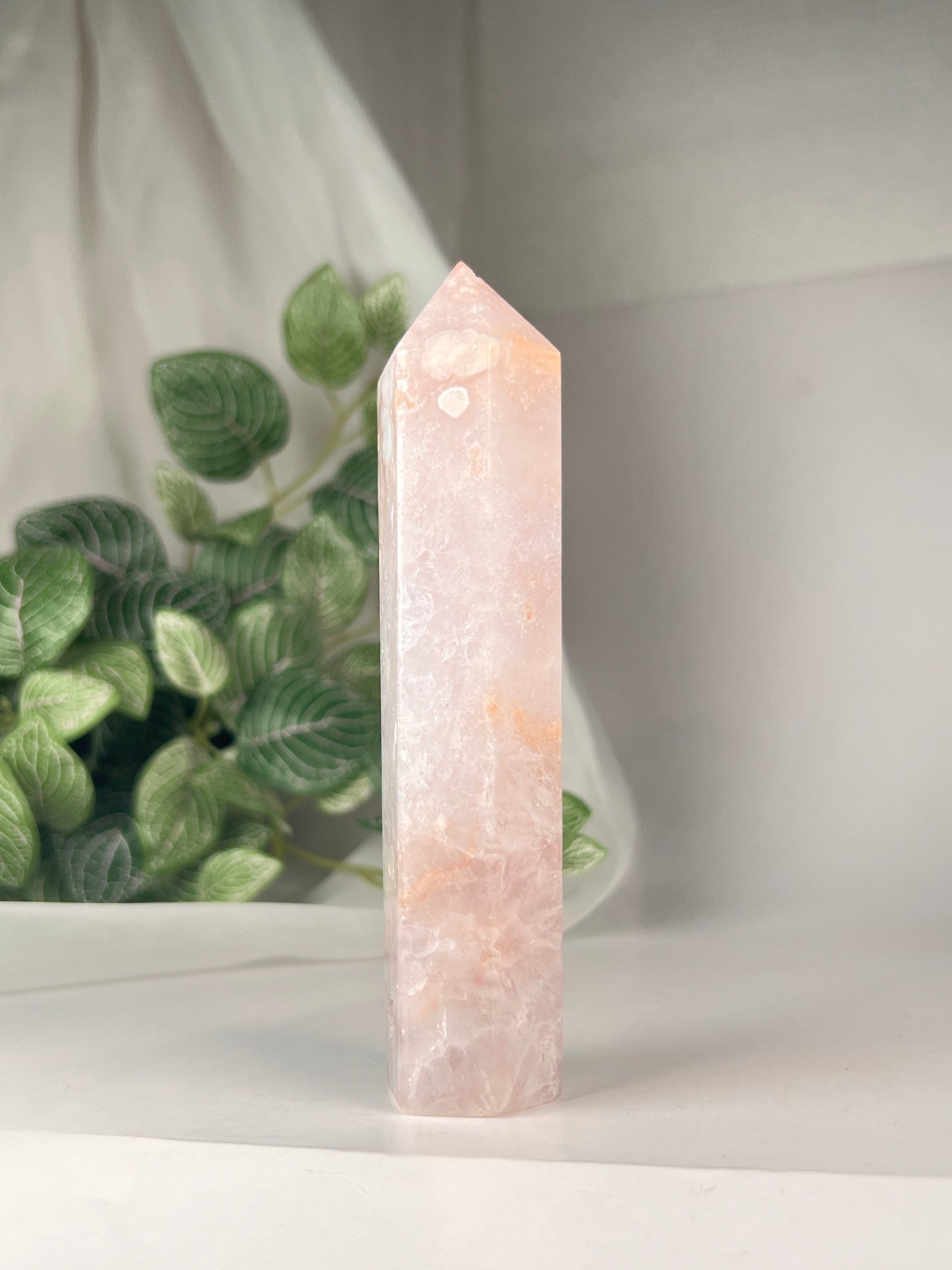 Flower Agate Amethyst Point *RARE*