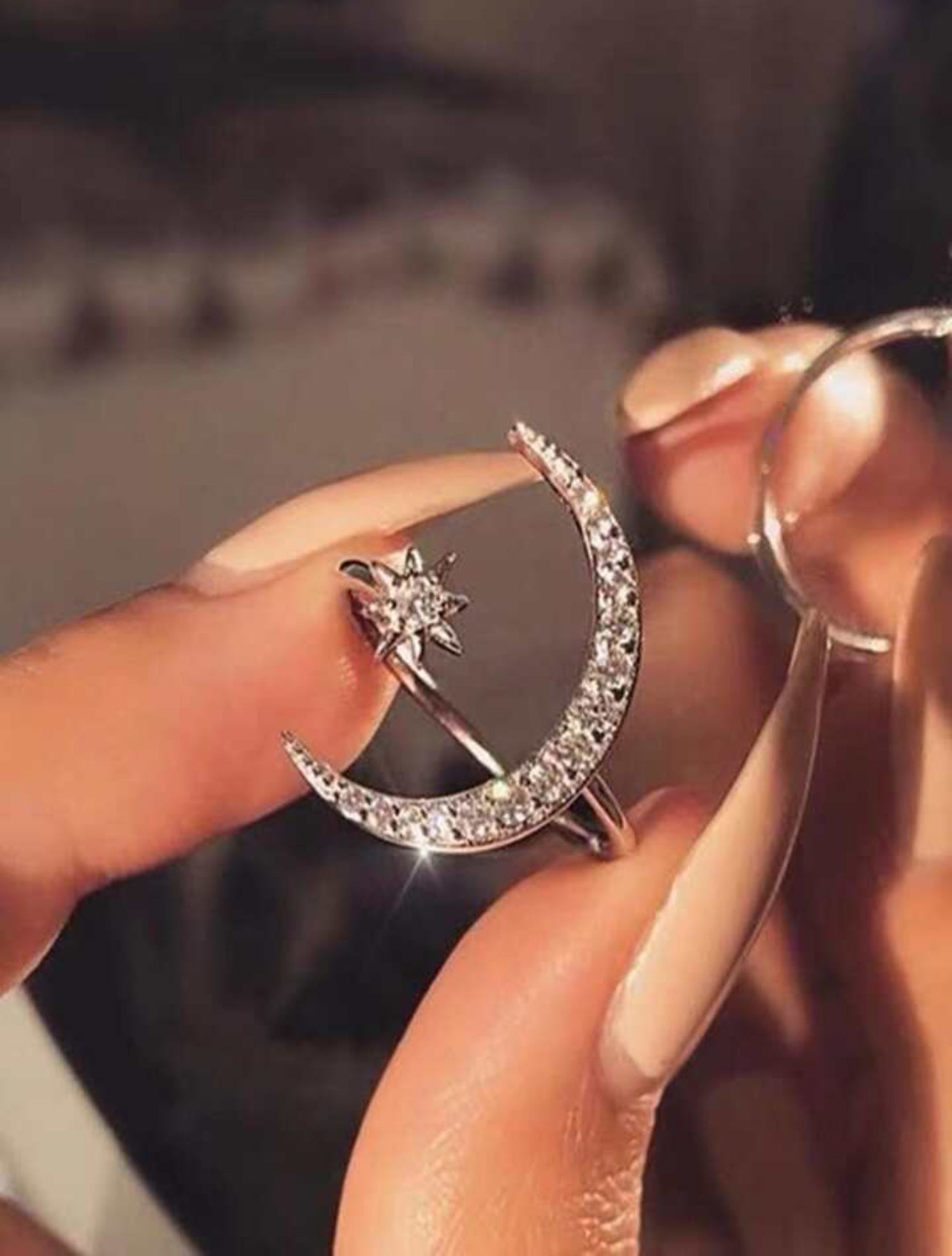 Moon & Star Rings