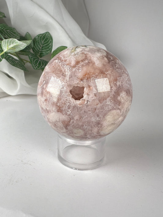 Flower Agate Amethyst Sphere *RARE*