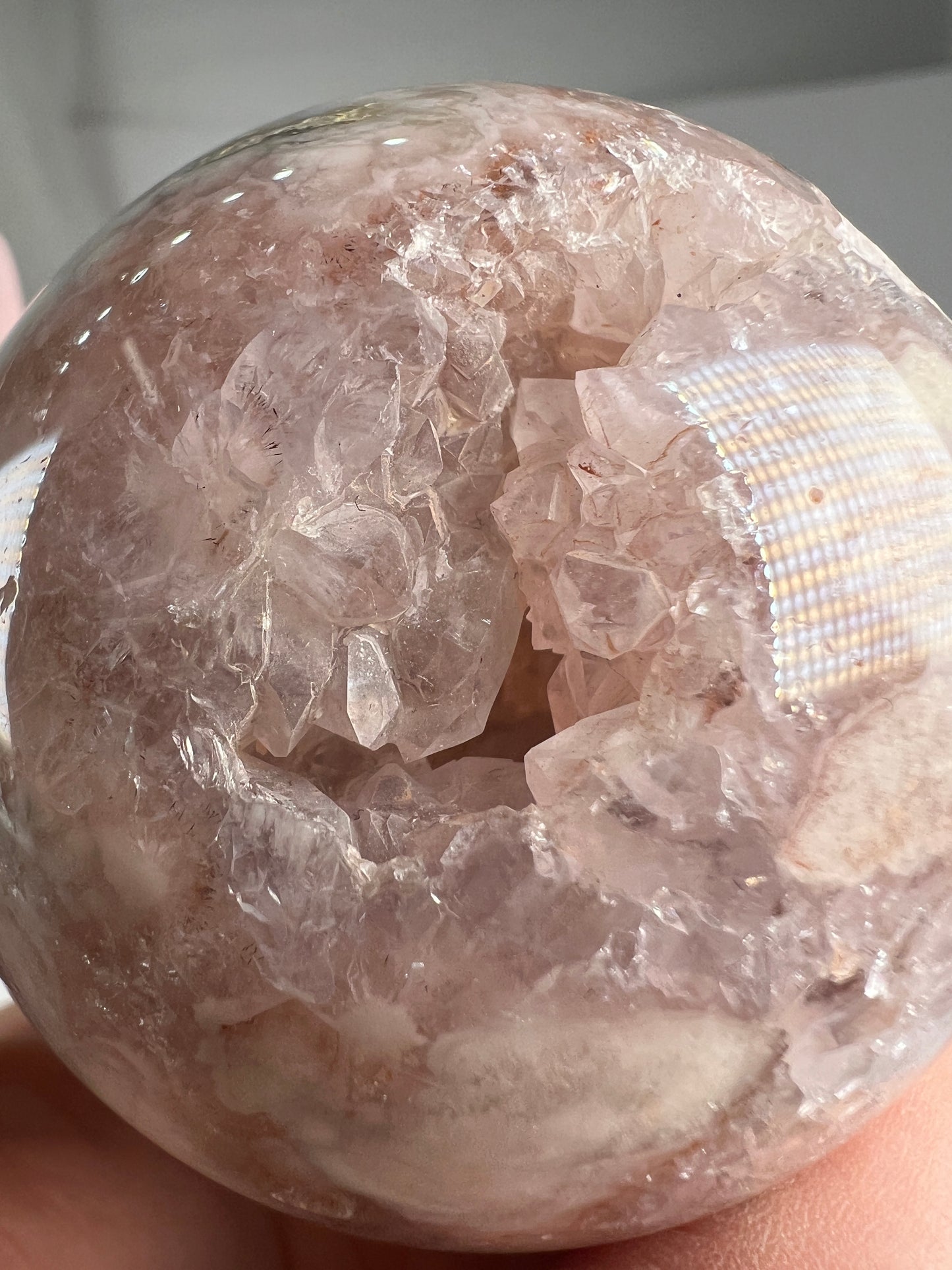 Flower Agate Amethyst Sphere *RARE*