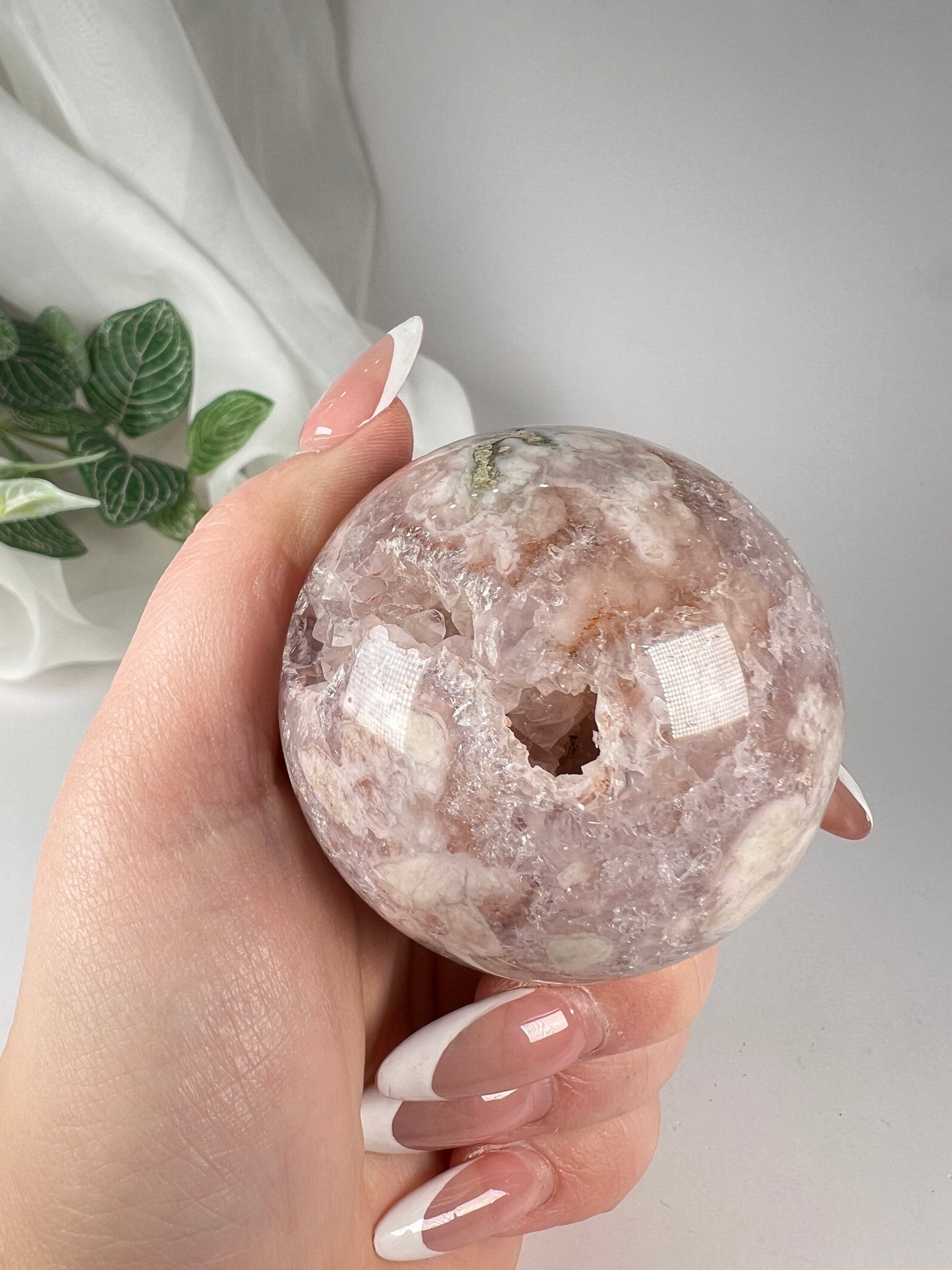 Flower Agate Amethyst Sphere *RARE*