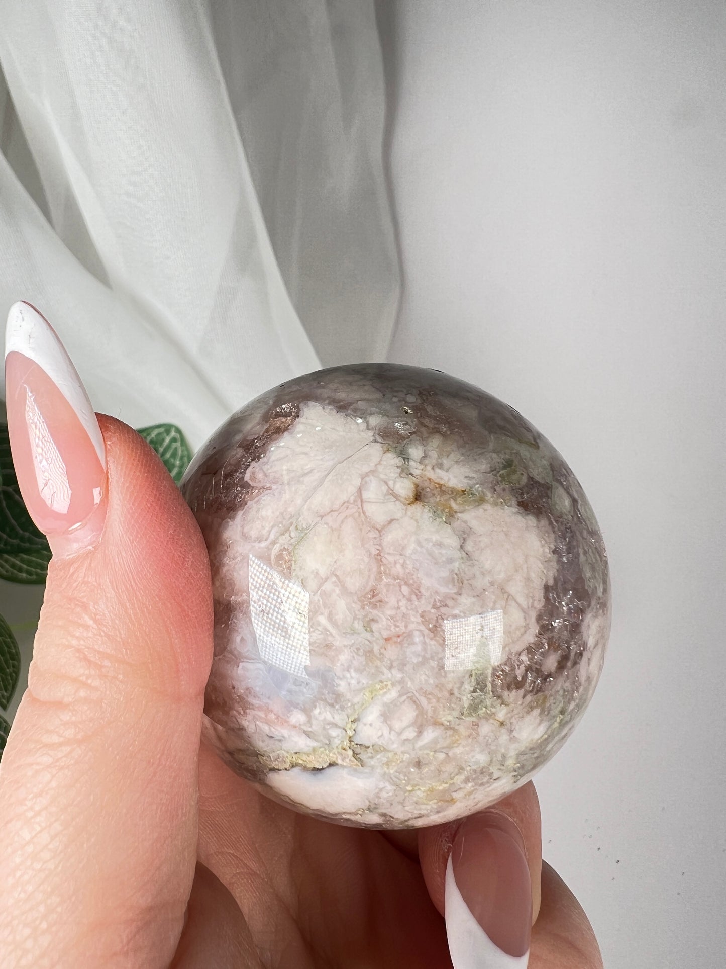 Flower Agate Amethyst Sphere *RARE*