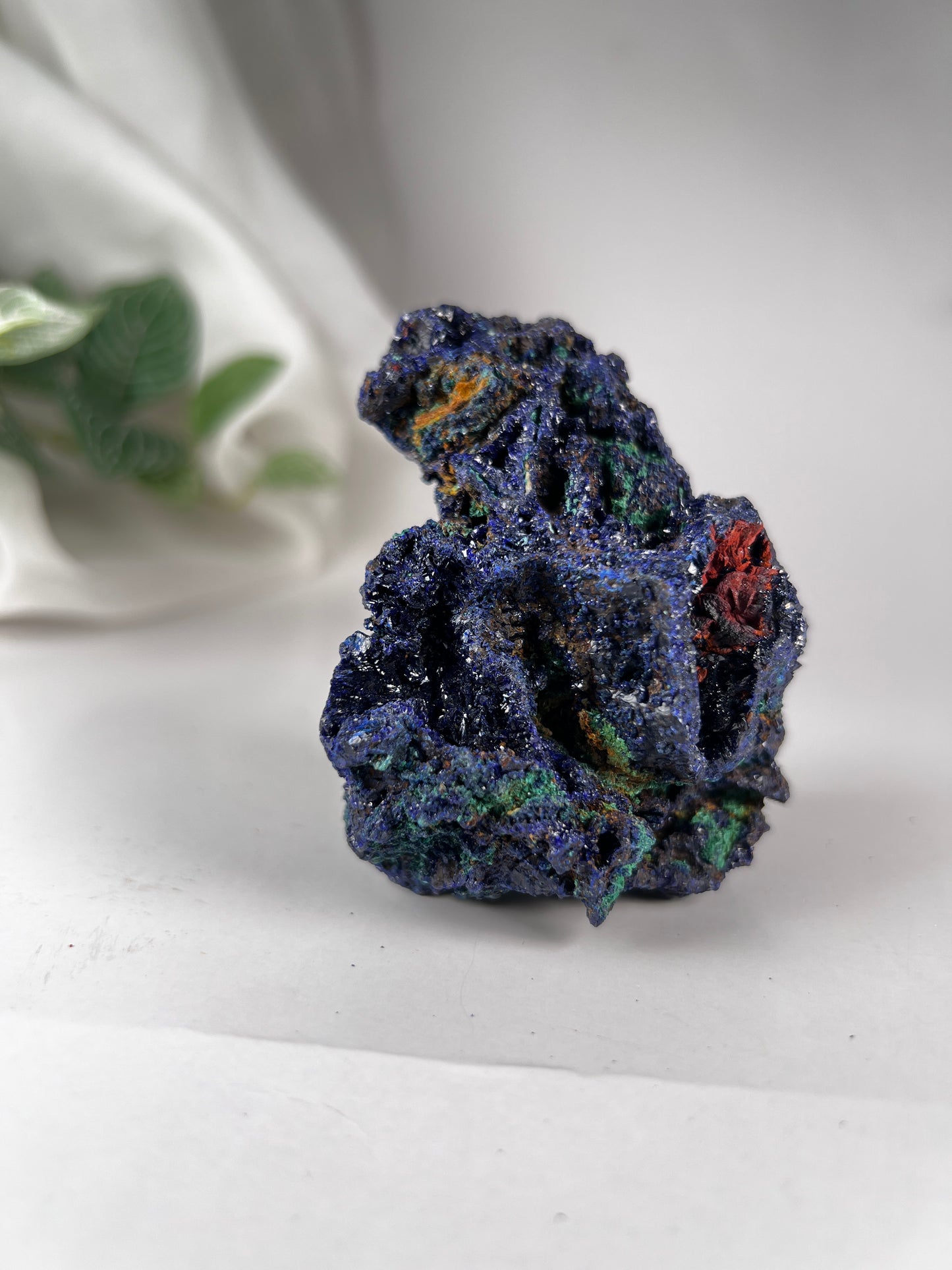 Azurite with Malachite