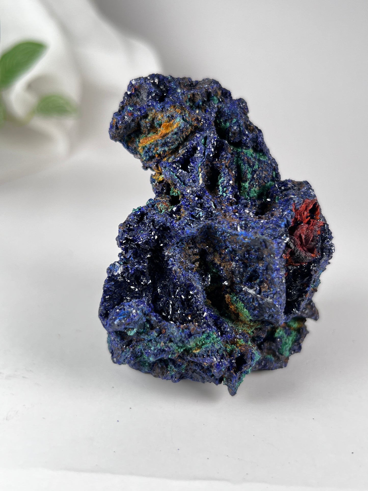 Azurite with Malachite