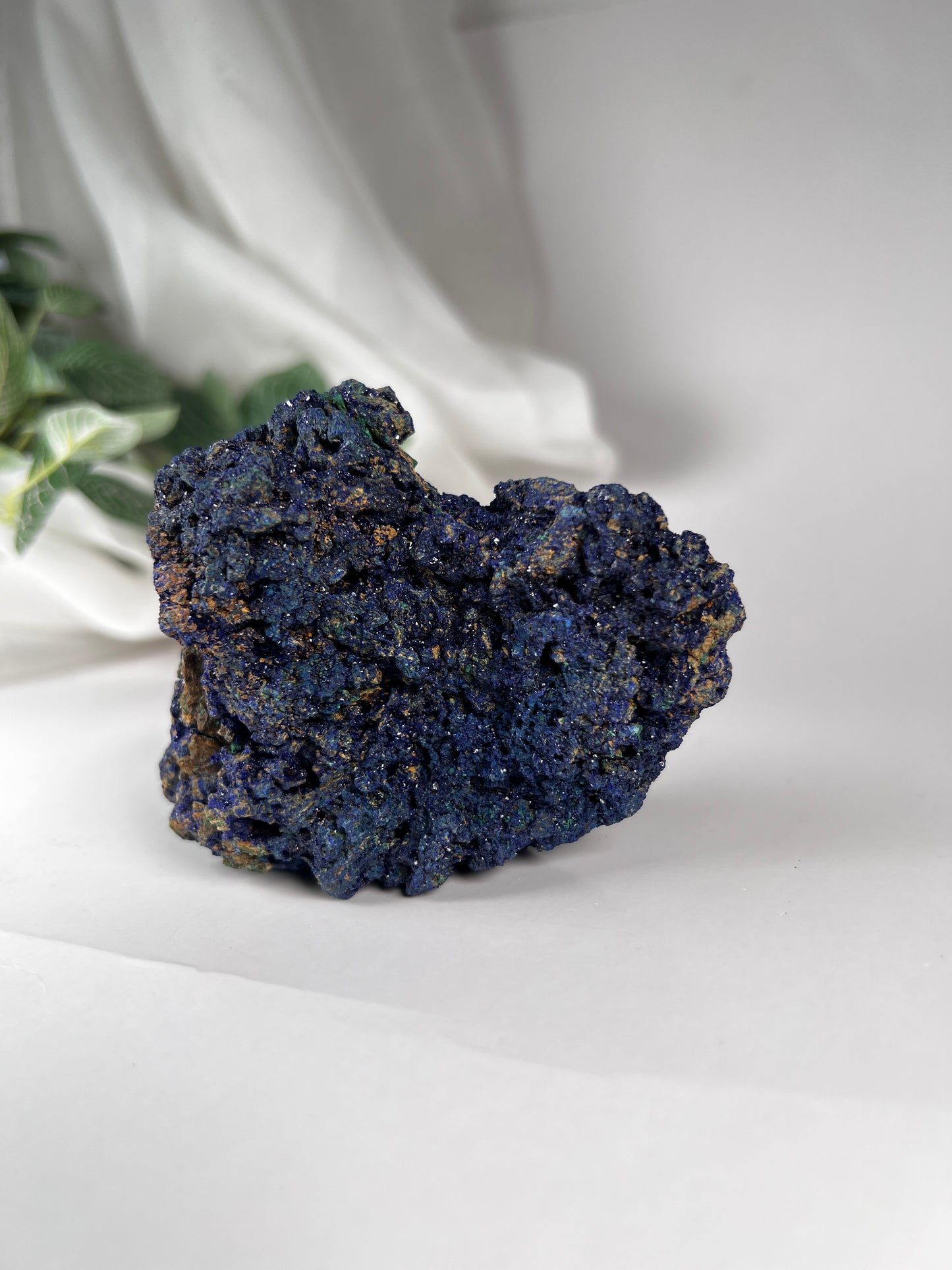 Azurite with Malachite