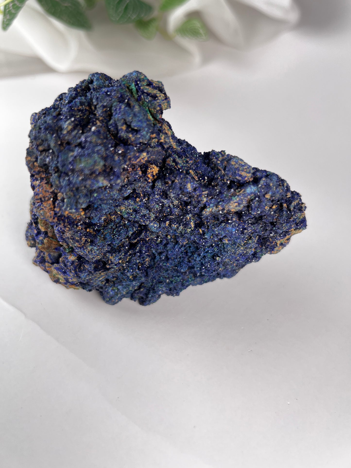 Azurite with Malachite
