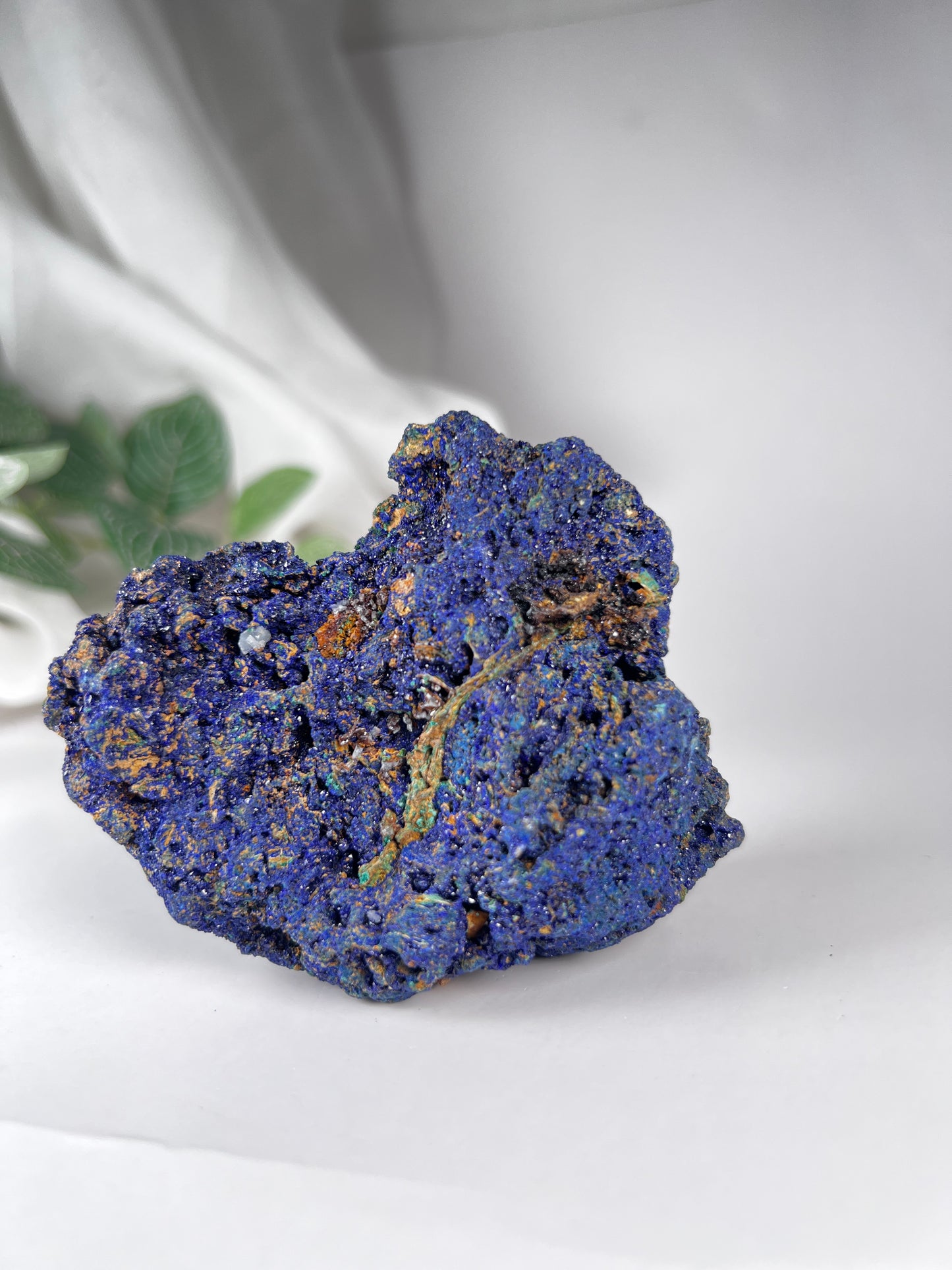Azurite with Malachite