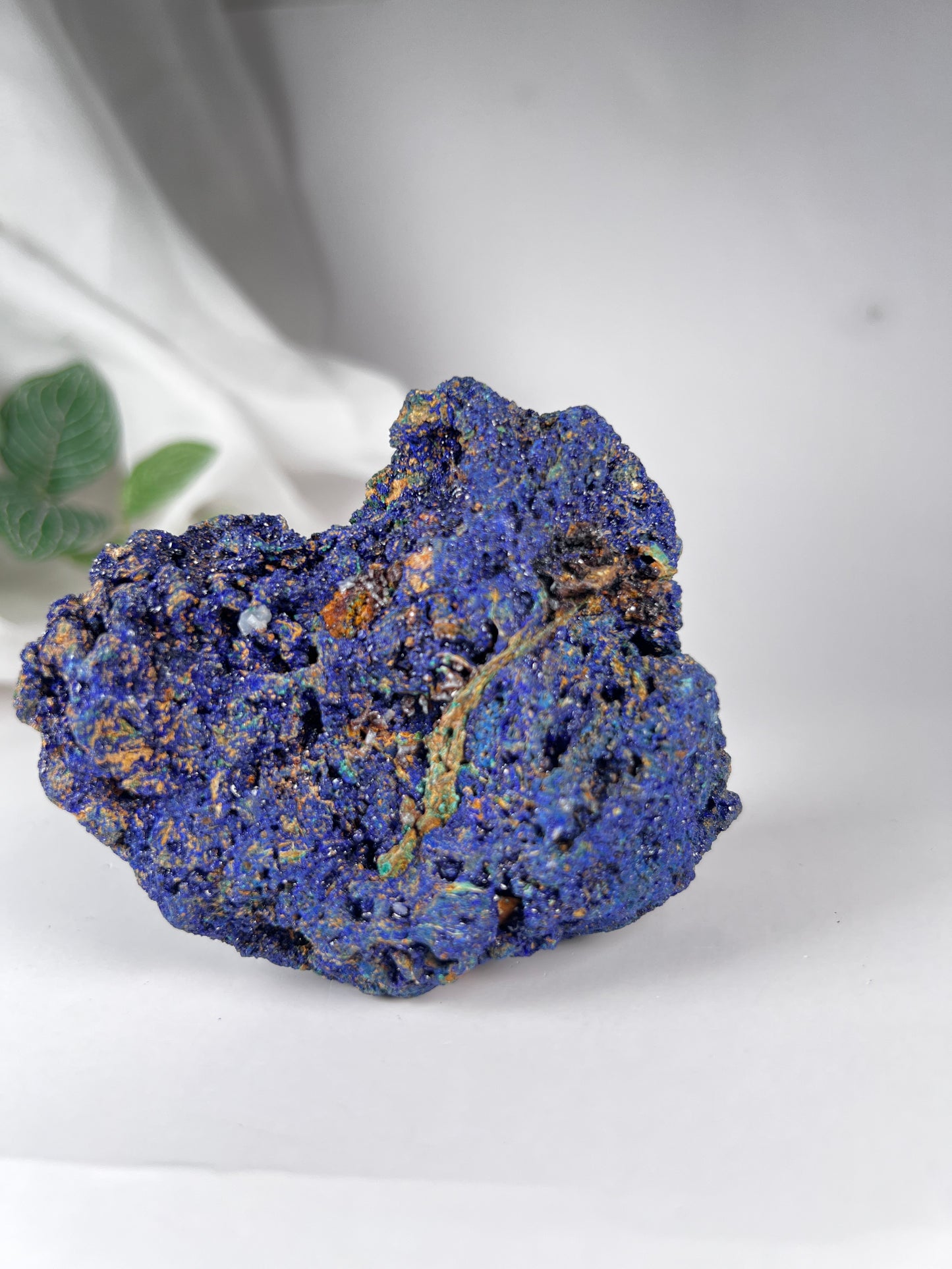 Azurite with Malachite