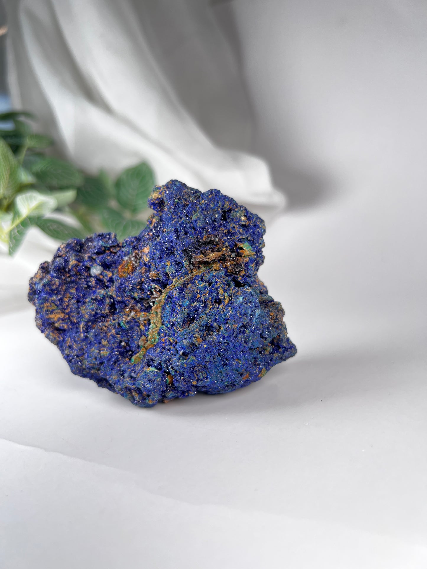 Azurite with Malachite