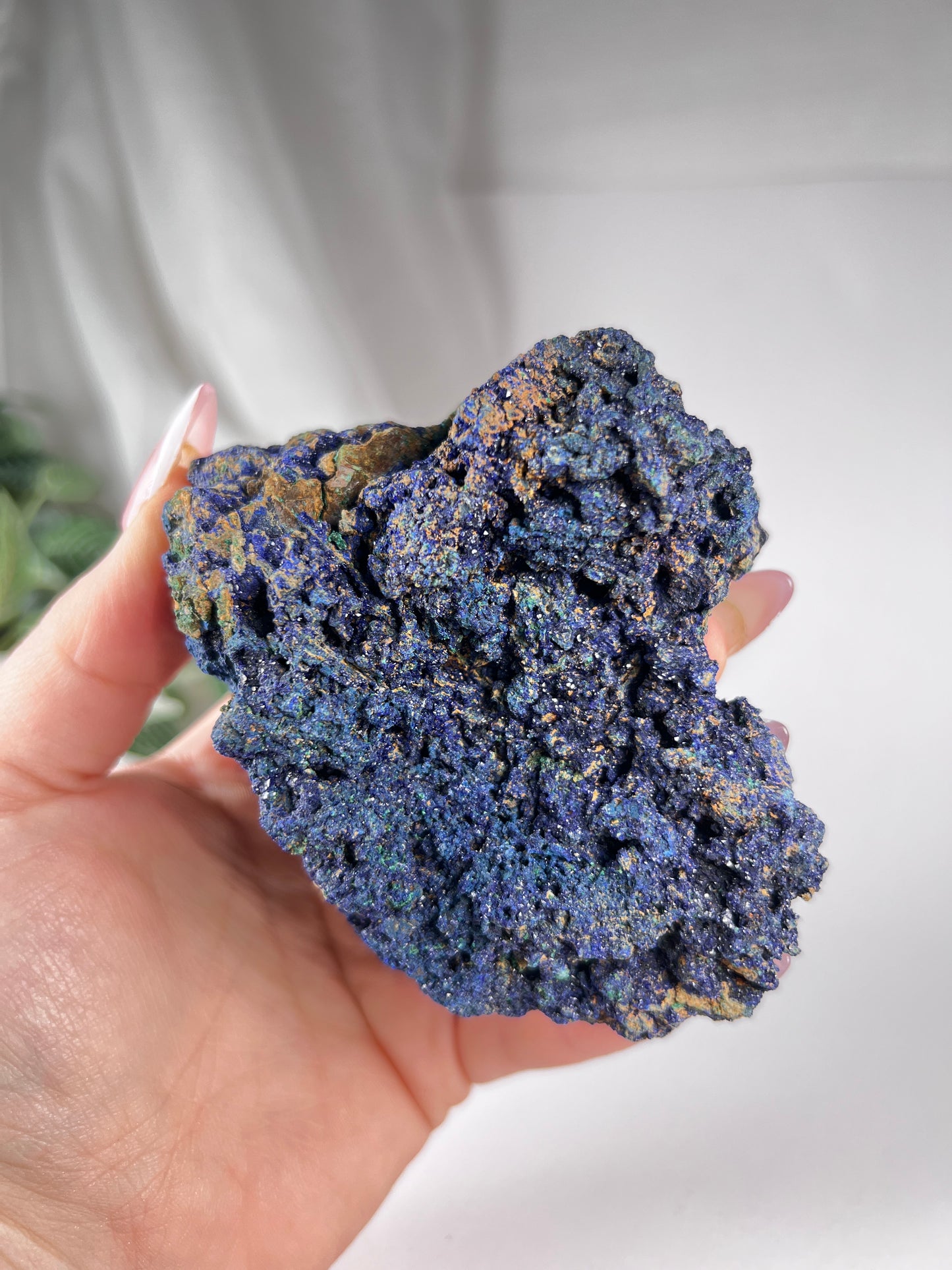 Azurite with Malachite