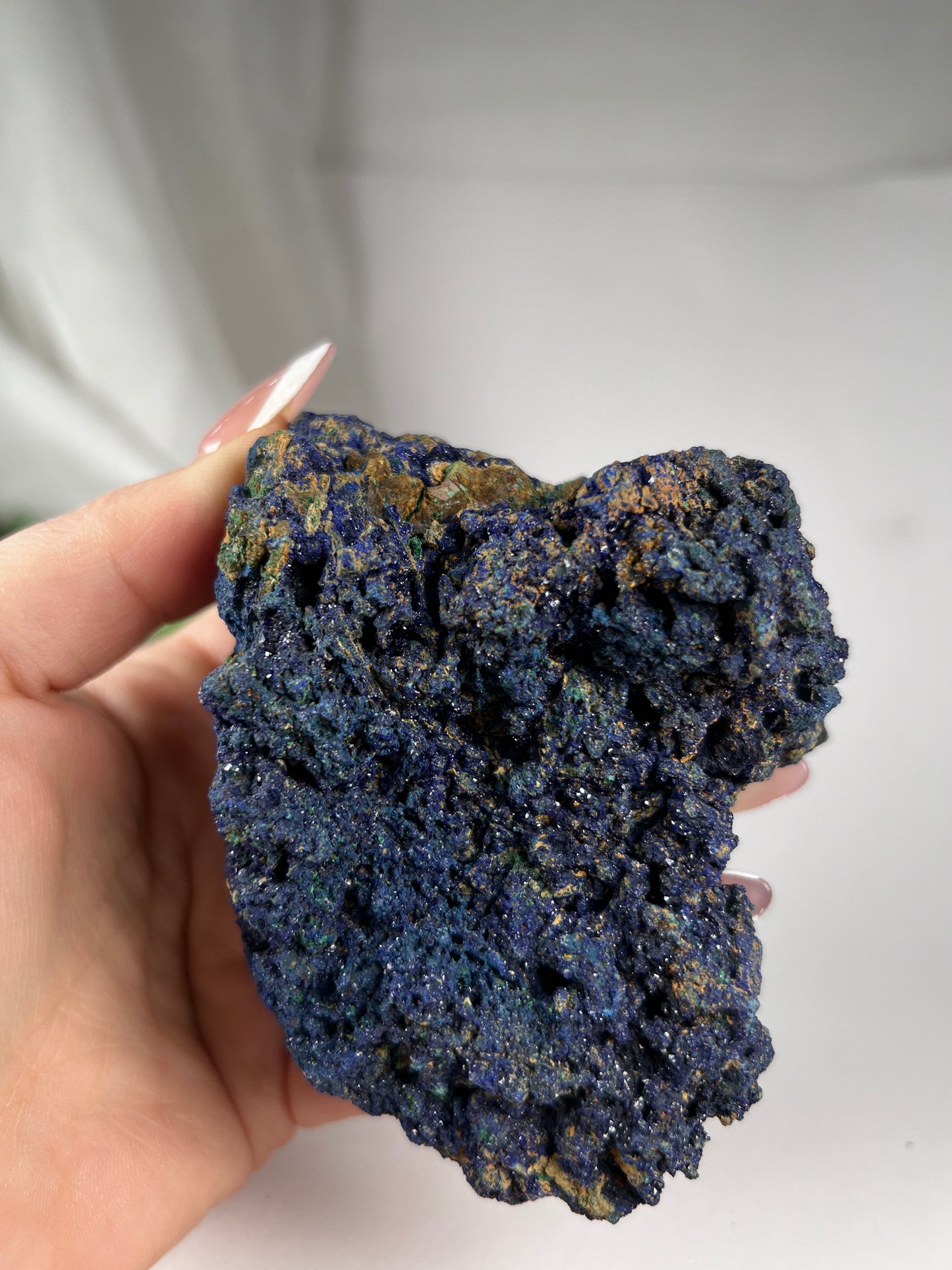 Azurite with Malachite