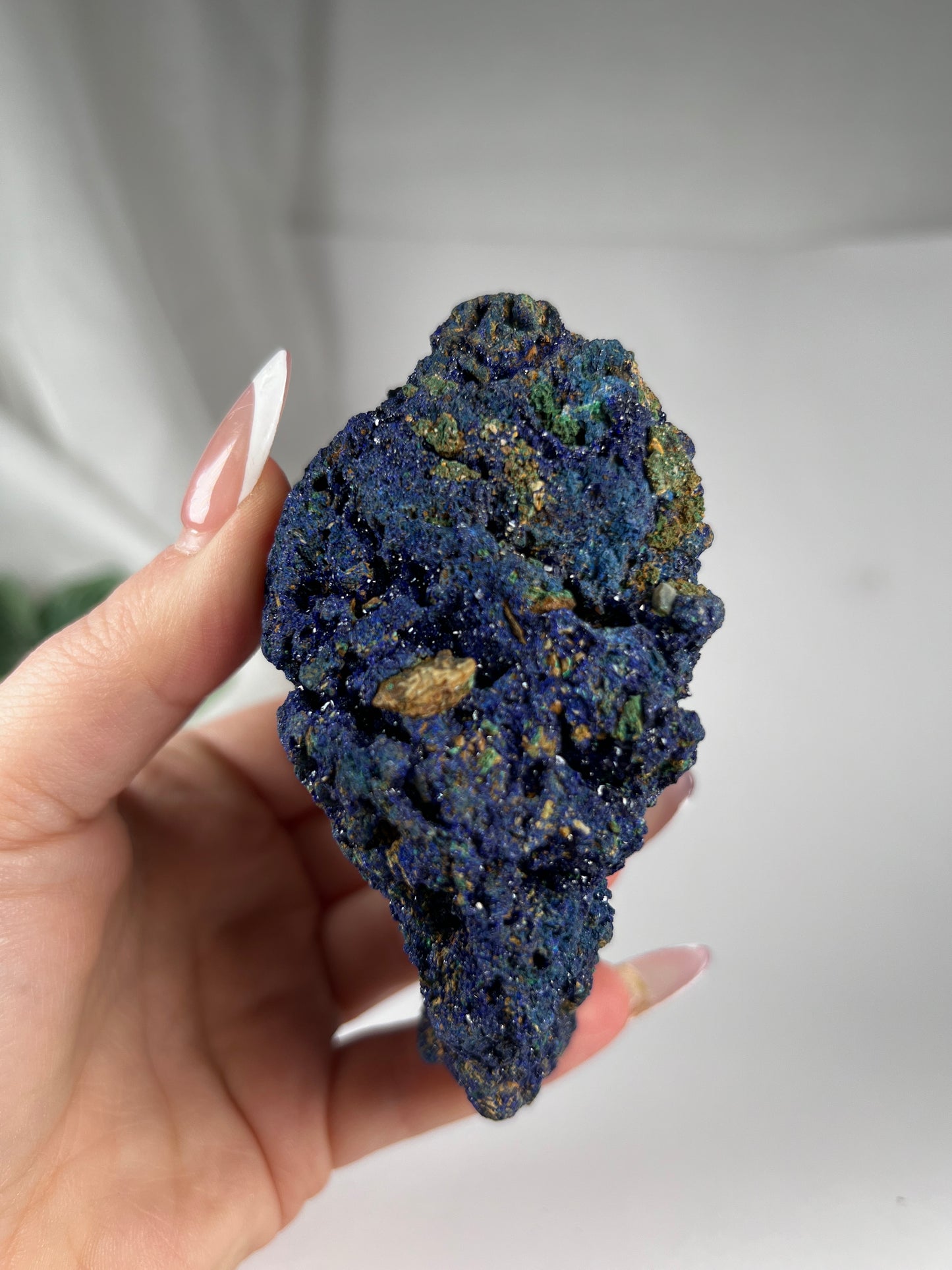 Azurite with Malachite