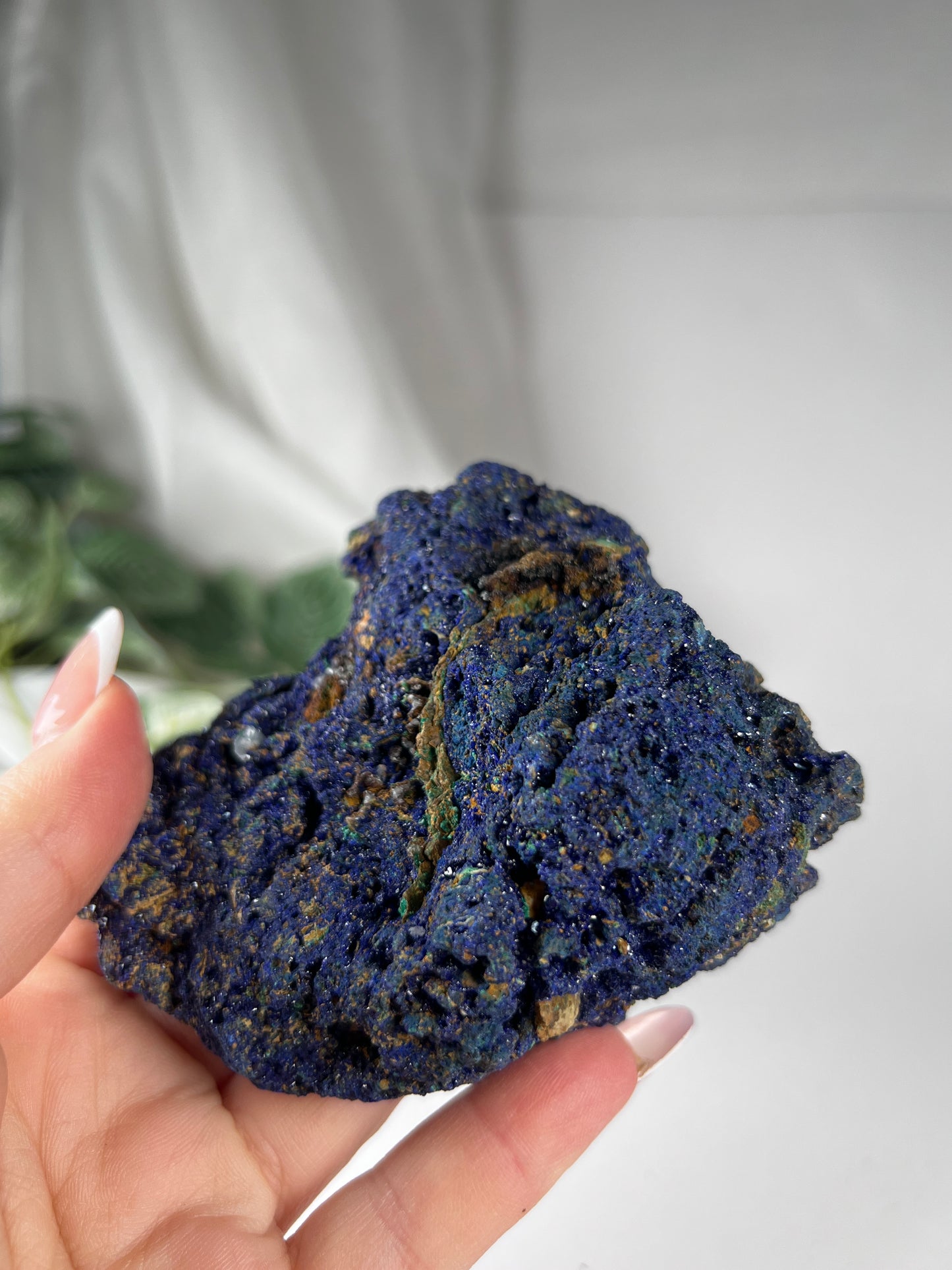 Azurite with Malachite