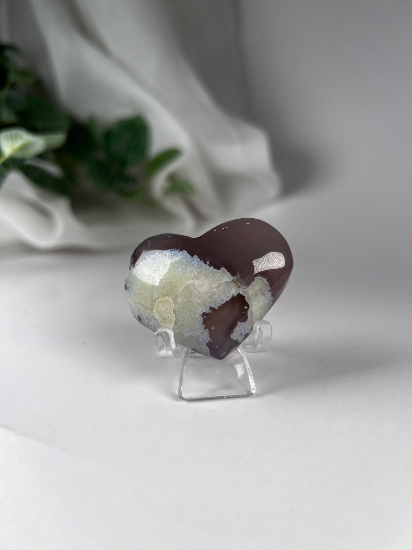 Flower Agate Sm Heart